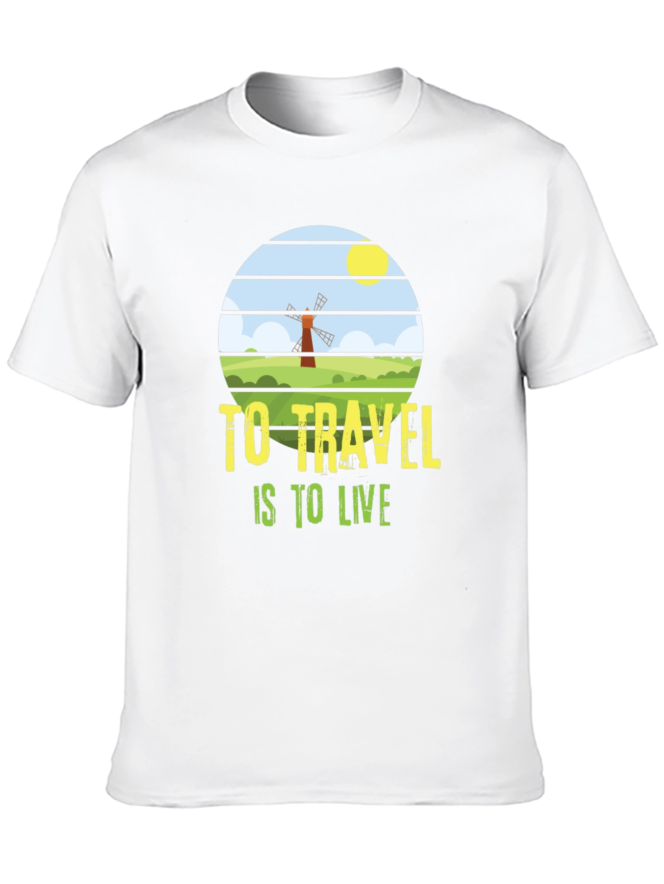 Travel is to Live T-Shirt - Black Graphic Tee