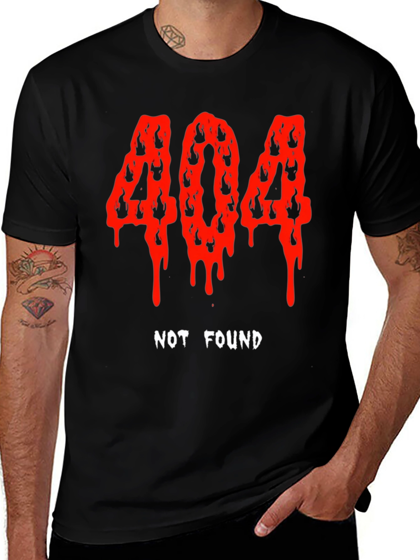 404 Not Found T-Shirt - Unique Graphic Tee