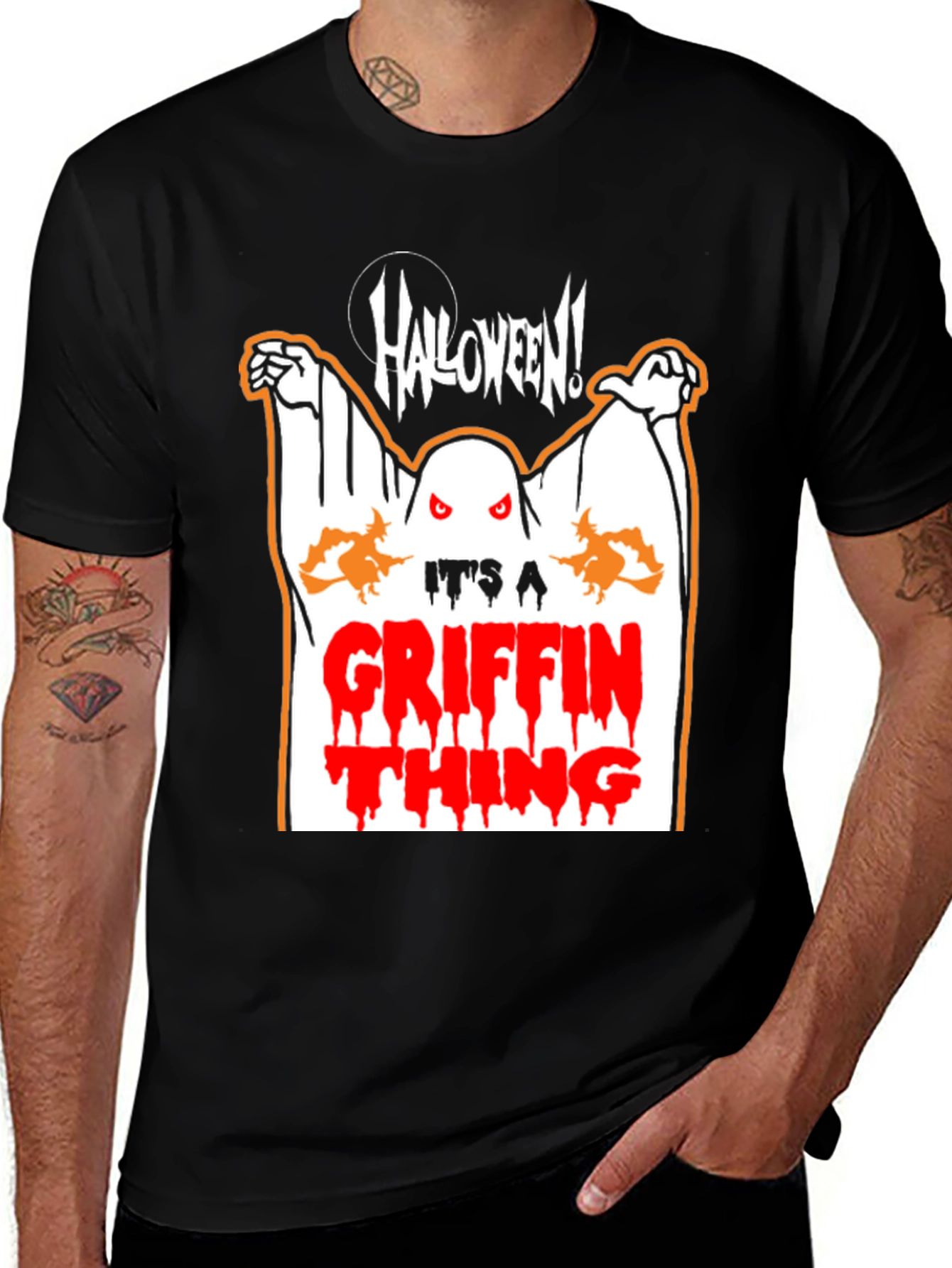 Halloween Griffin Thing Graphic T-Shirt