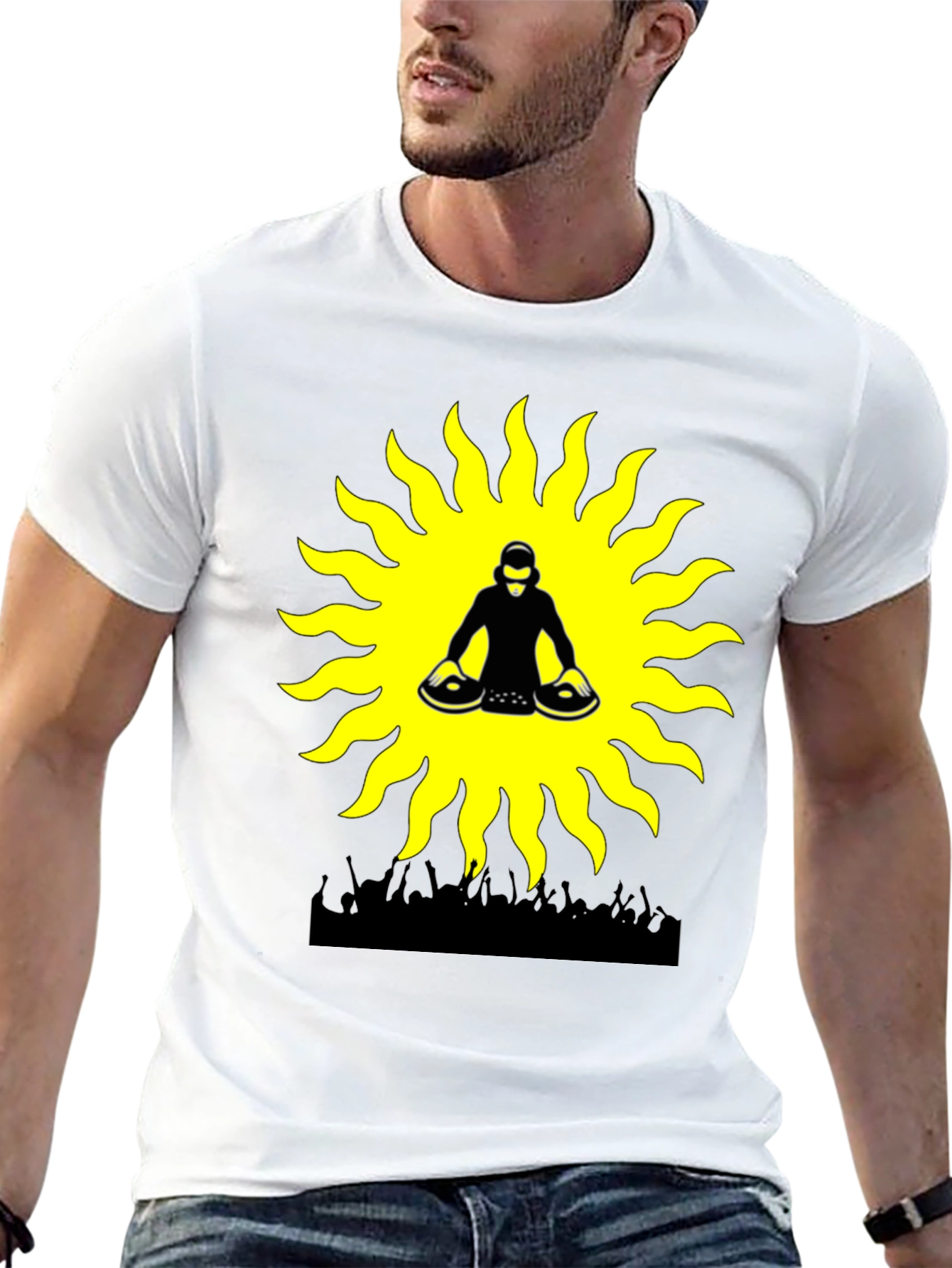 DJ Sun Graphic Tee - Party Vibes