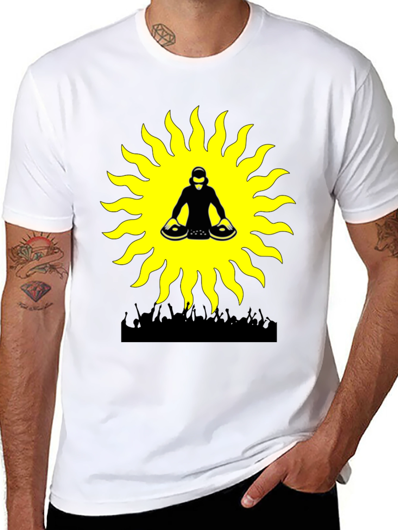 DJ Sun Graphic Tee - Party Vibes