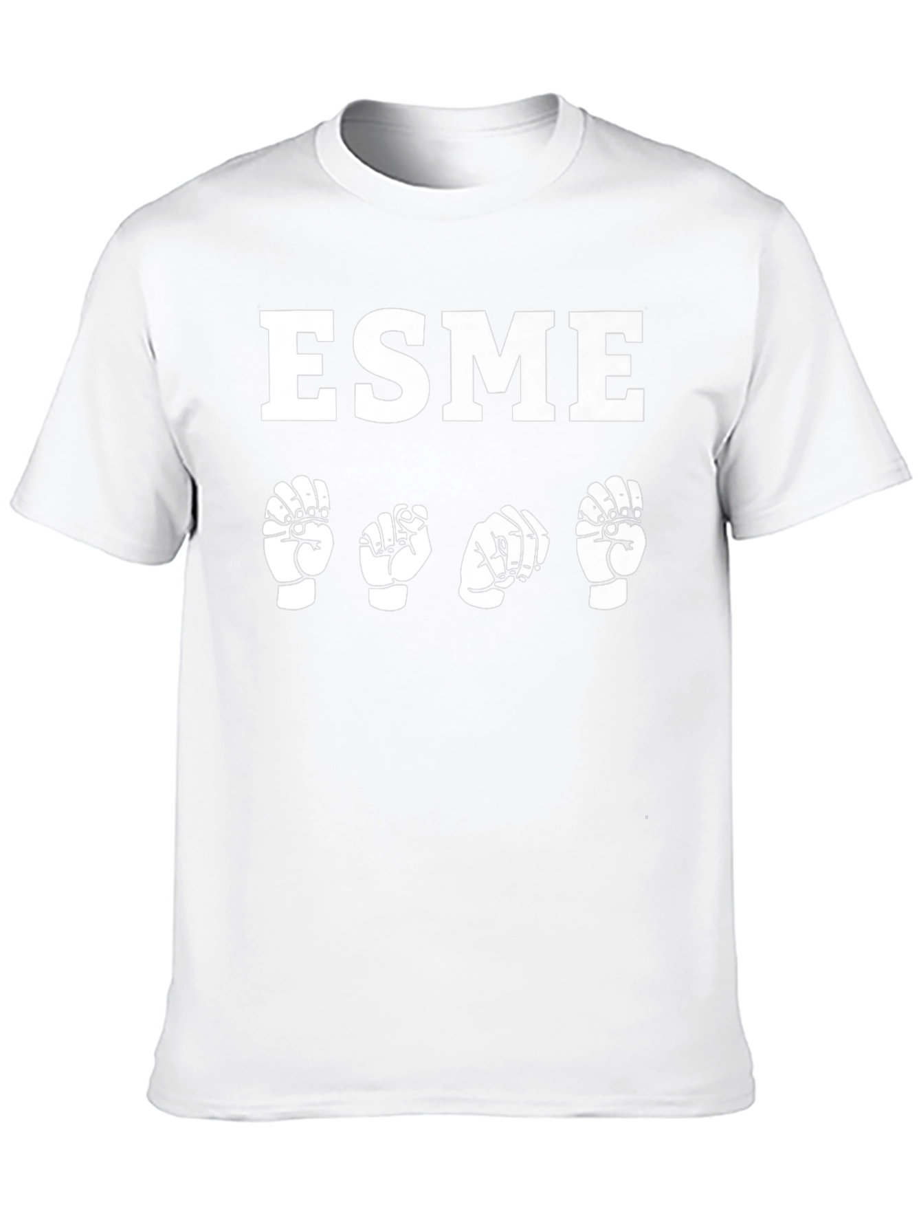ESME ASL Black T-Shirt - Sign Language Tee