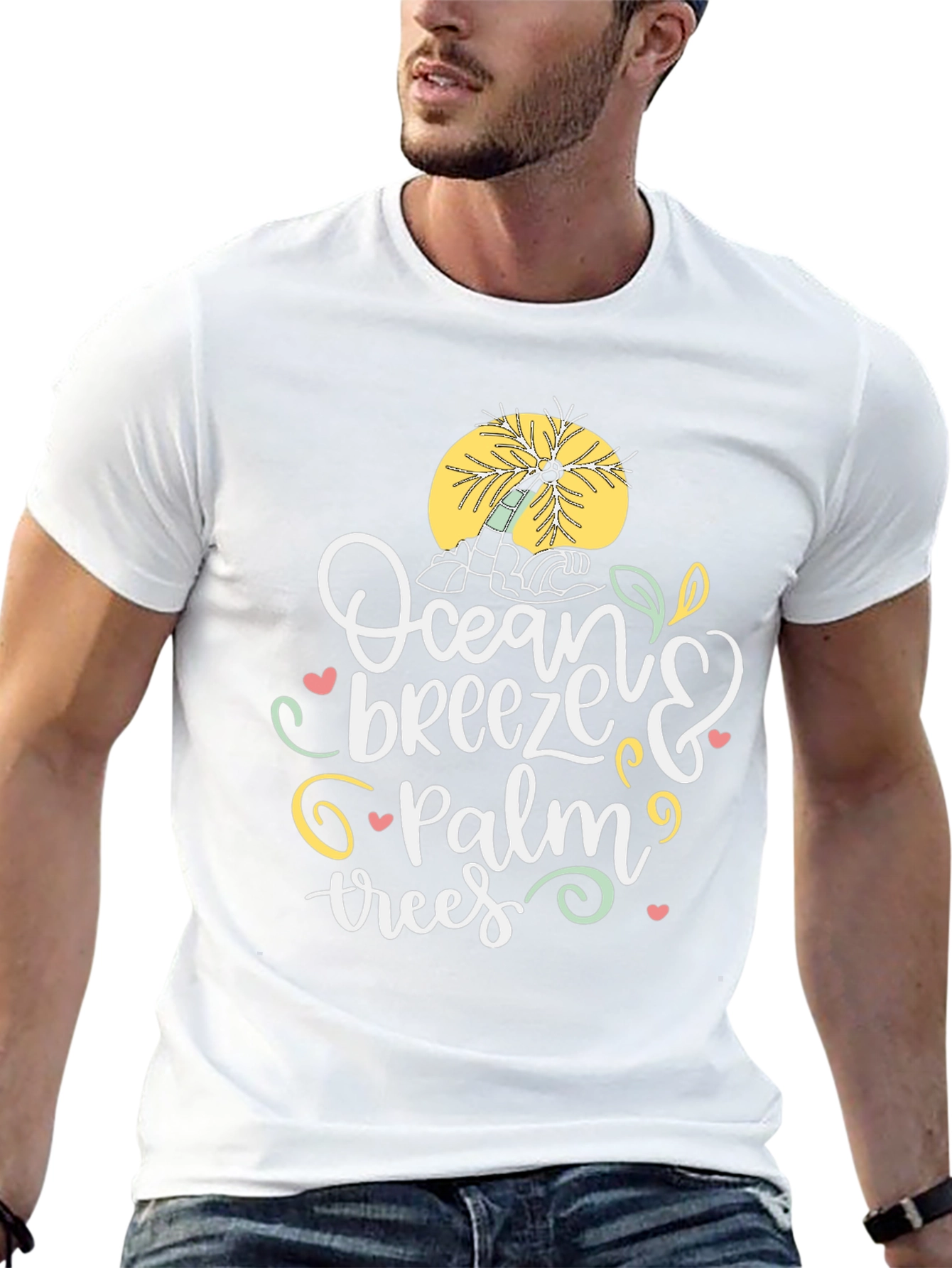 Ocean Breeze & Palm Trees Graphic Tee