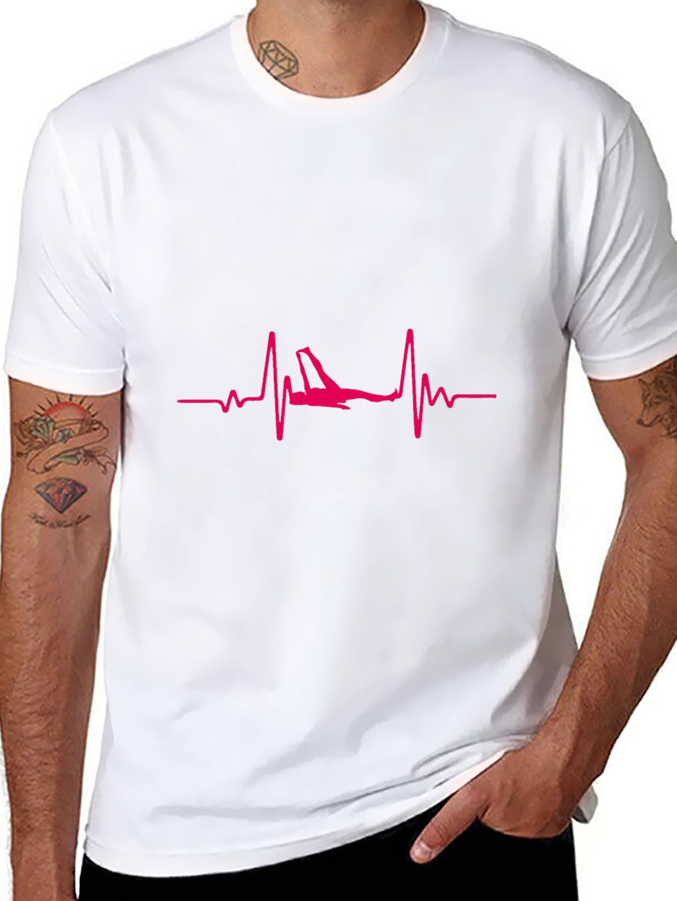 Pilot Heartbeat Tee - Aviation Enthusiast Shirt