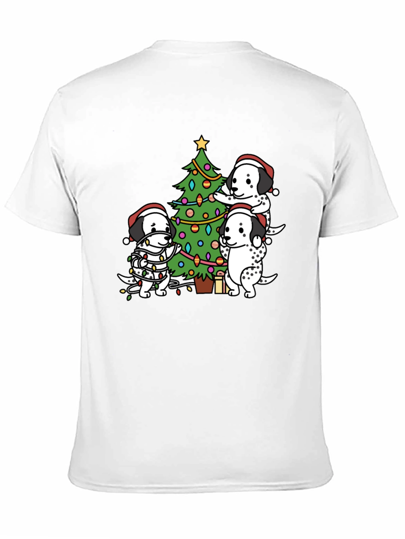 Dog Christmas Tree T-Shirt Holiday Tee