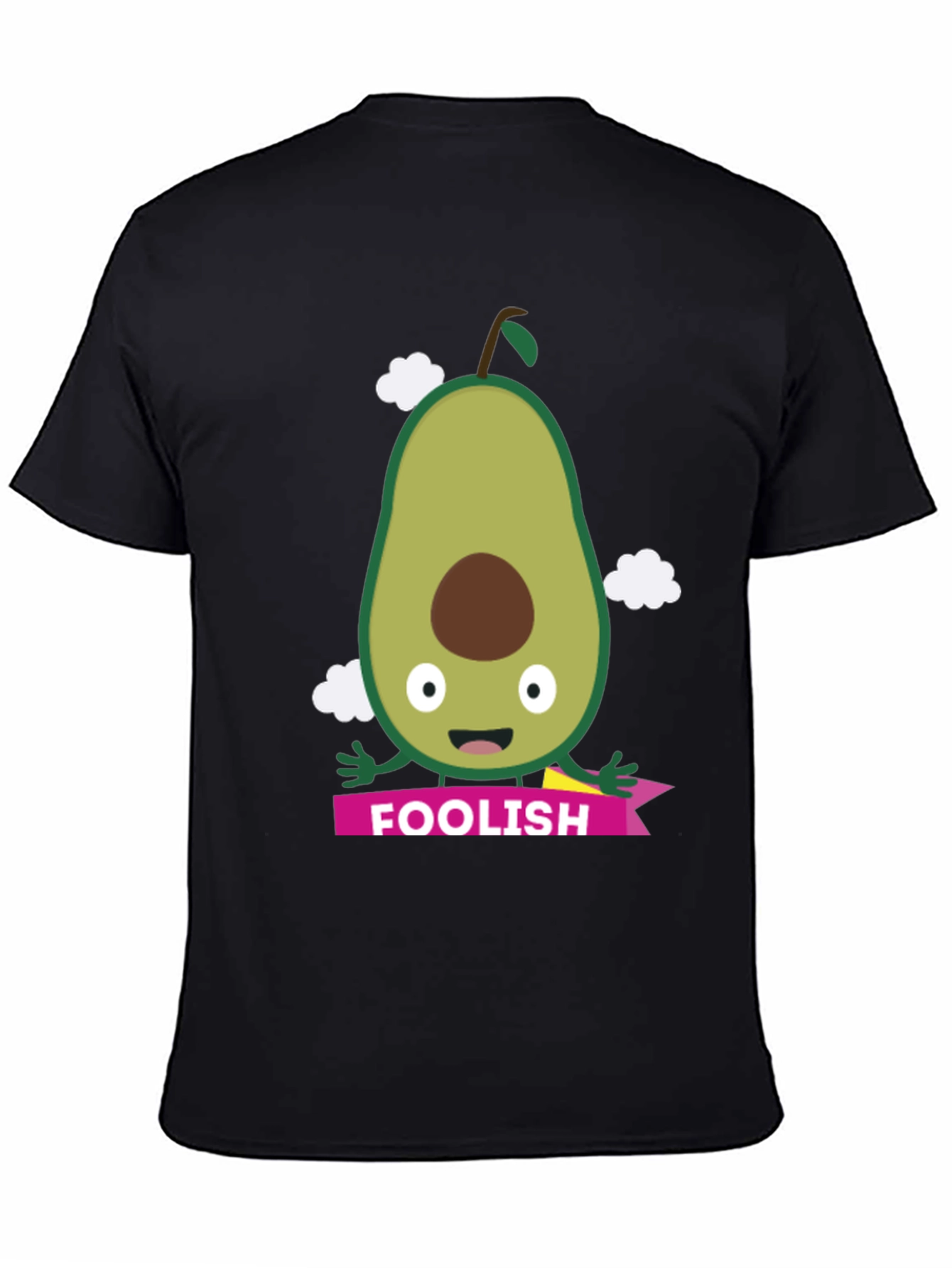 Foolish Avocado Graphic T-Shirt - Black