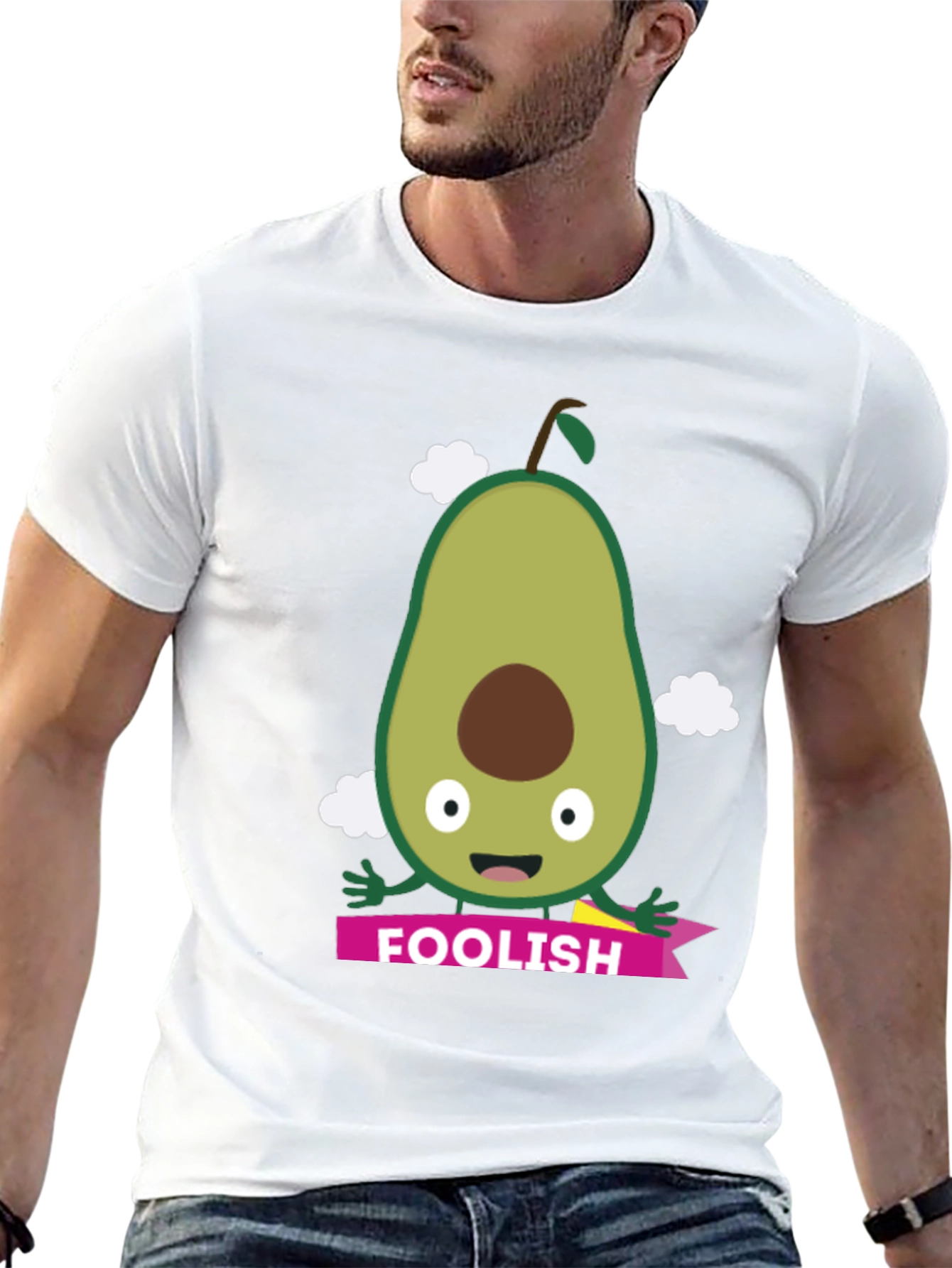 Foolish Avocado Graphic T-Shirt - Black