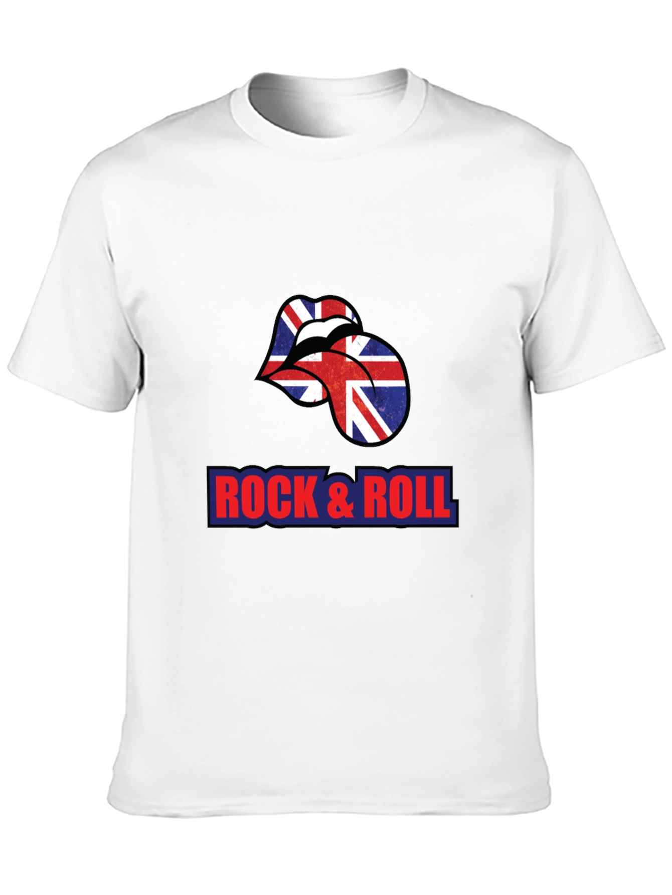 Rock & Roll British Flag Lips T-Shirt