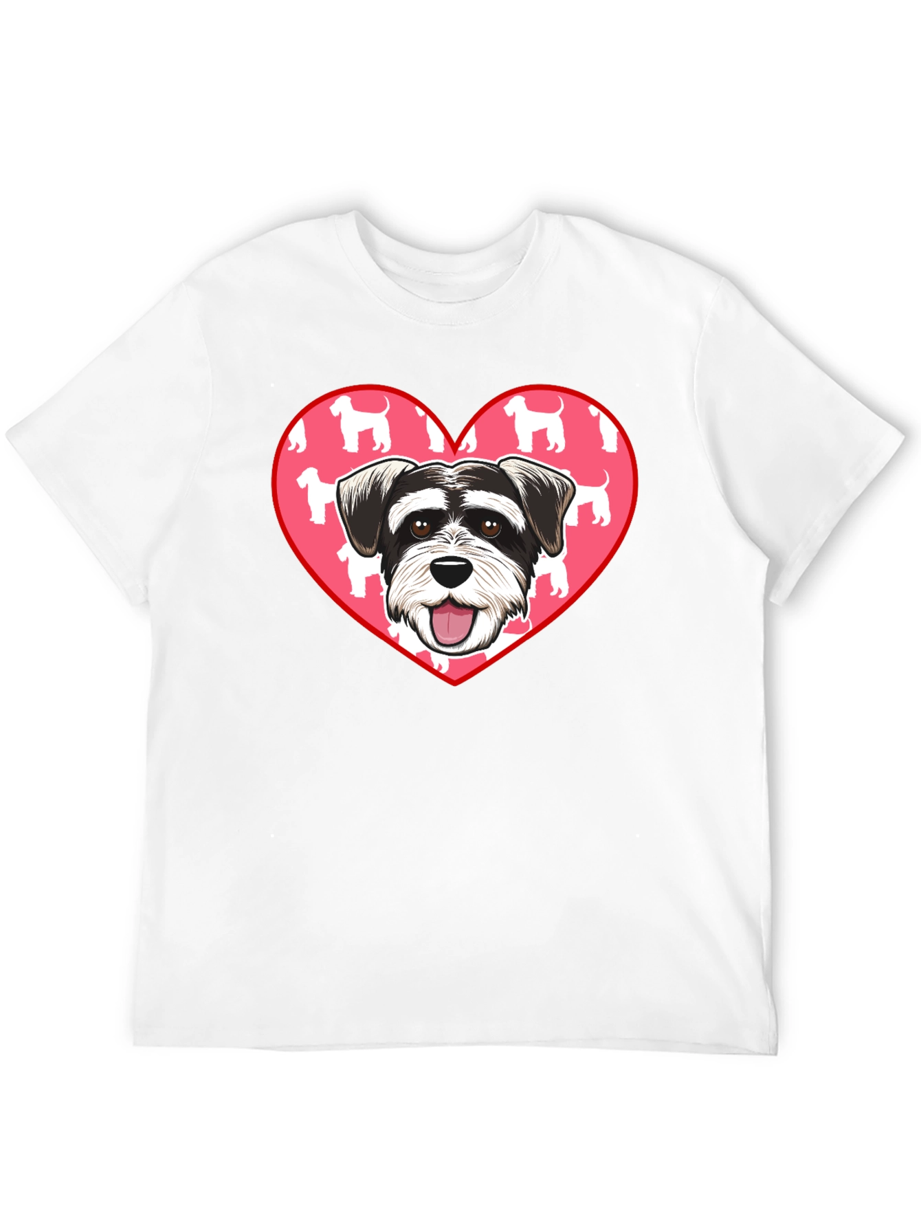 Schnauzer Dog Heart T-Shirt