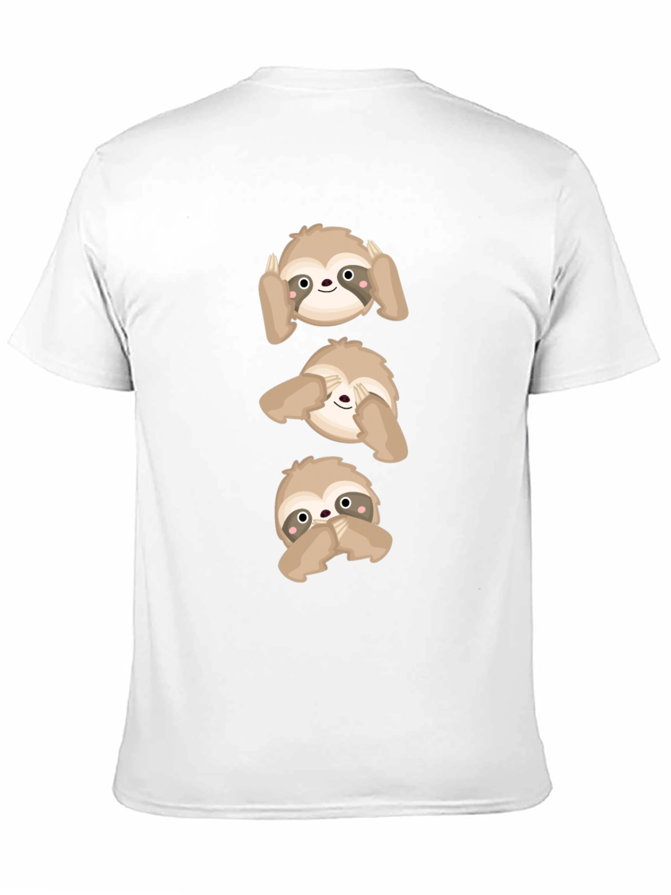 Hear See Speak No Evil Sloth Graphic Tee