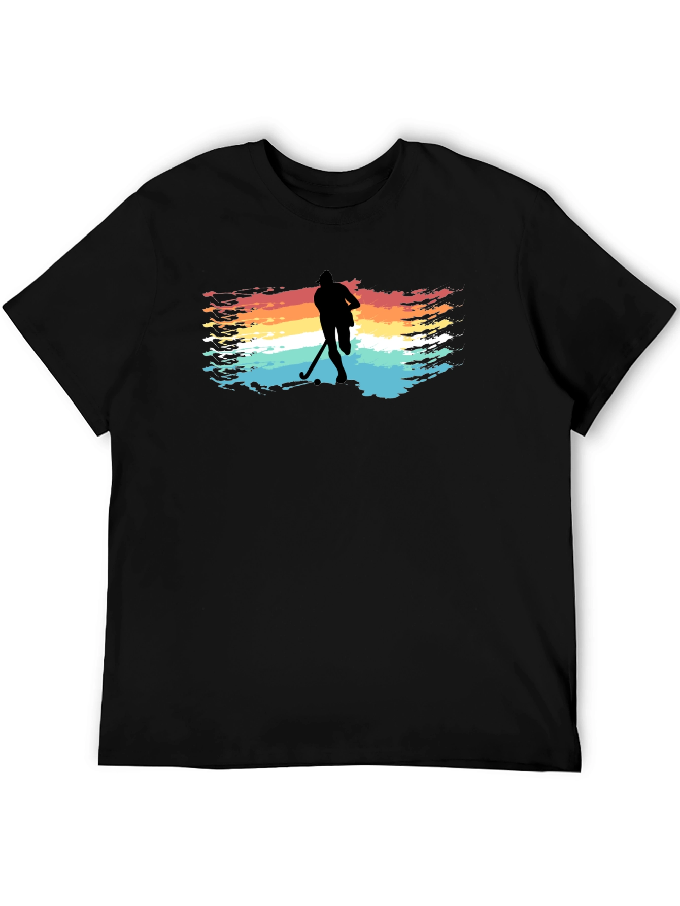 Retro Hockey Player T-Shirt