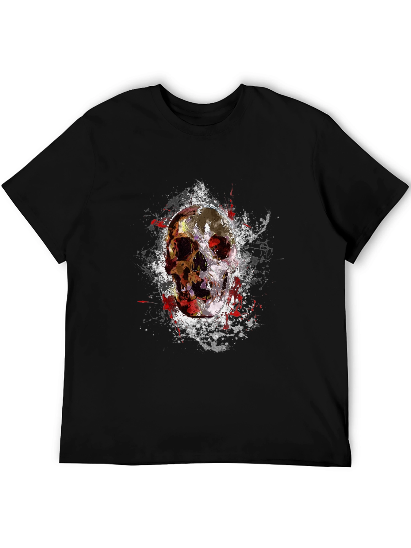 Skull Graphic T-Shirt - Black