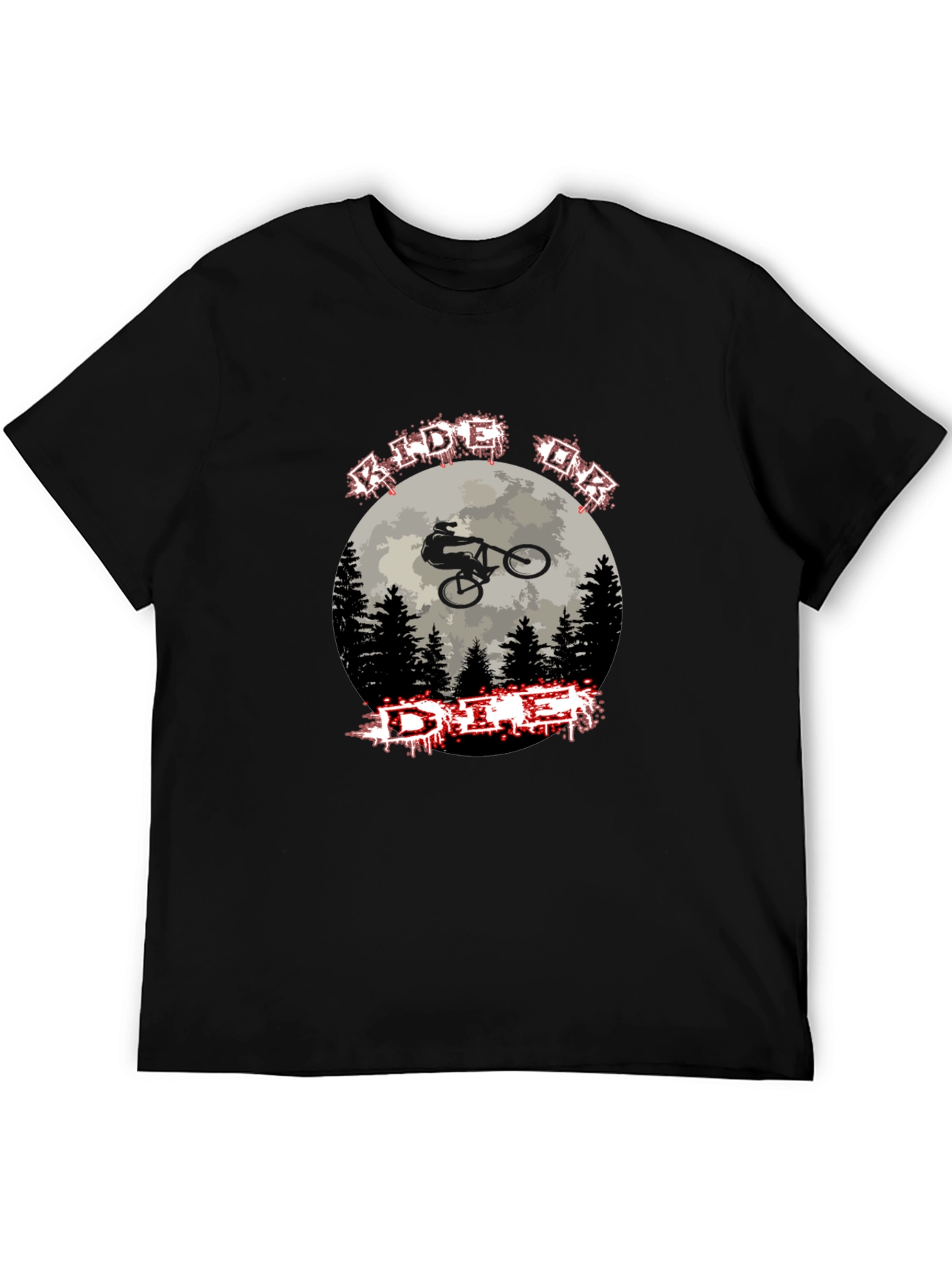 Ride or Die Mountain Biking Graphic Tee