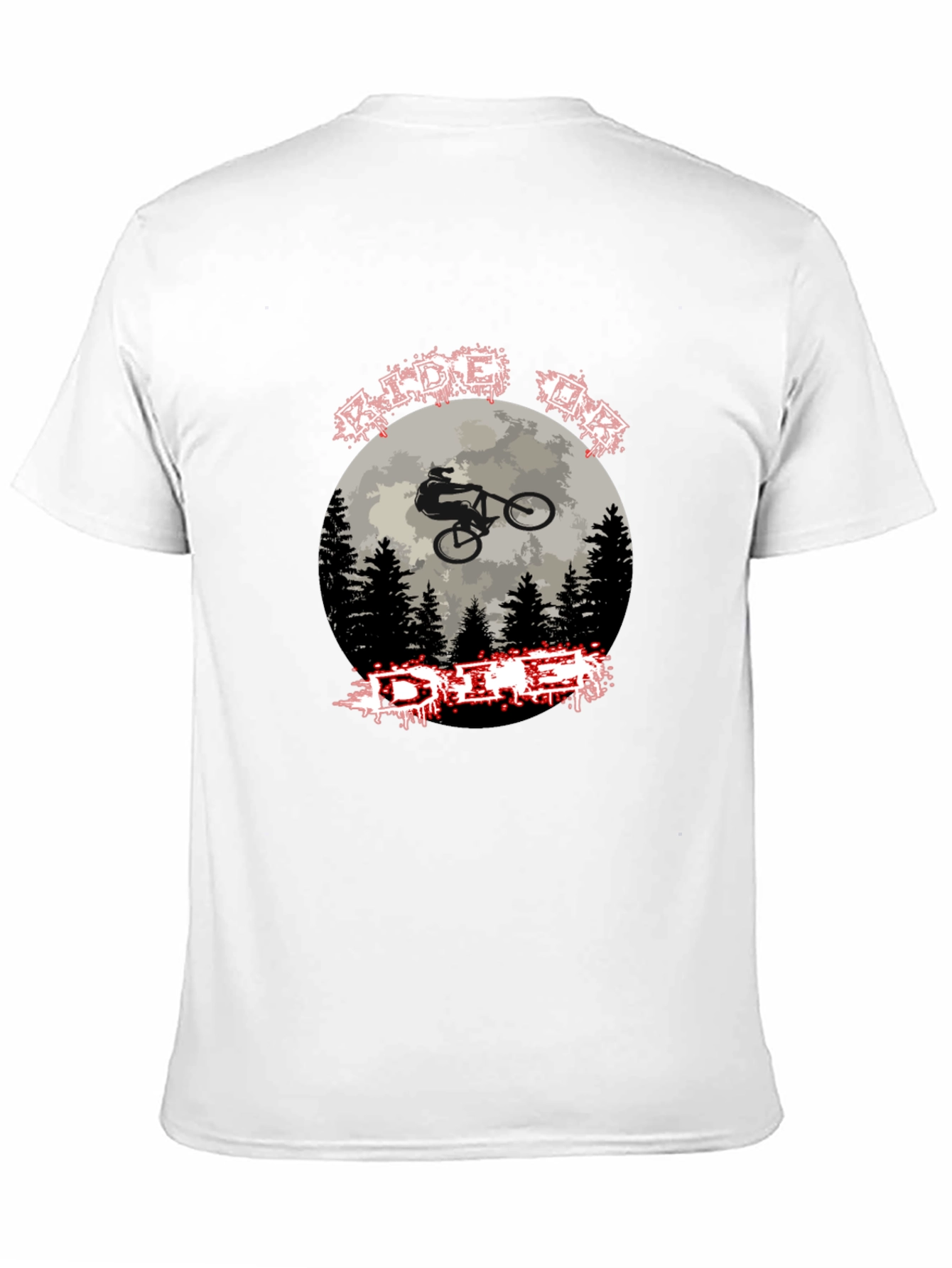 Ride or Die Mountain Biking Graphic Tee