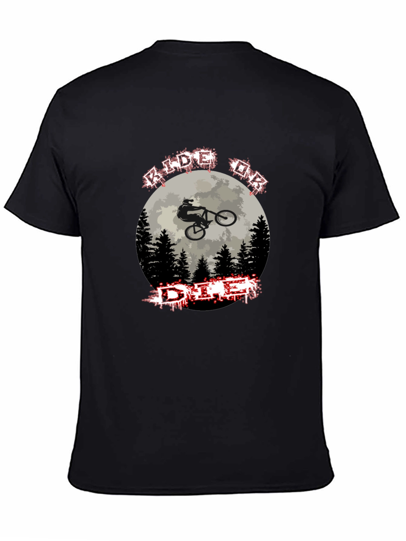 Ride or Die Mountain Biking Graphic Tee