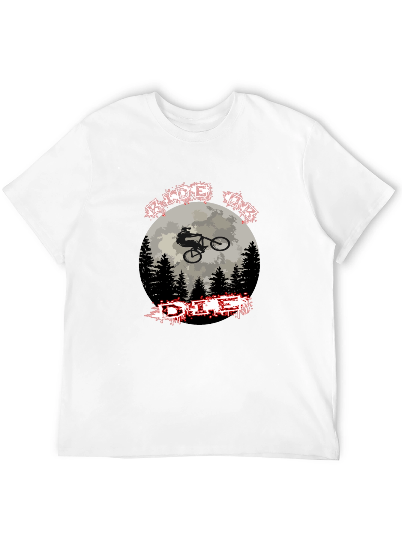 Ride or Die Mountain Biking Graphic Tee