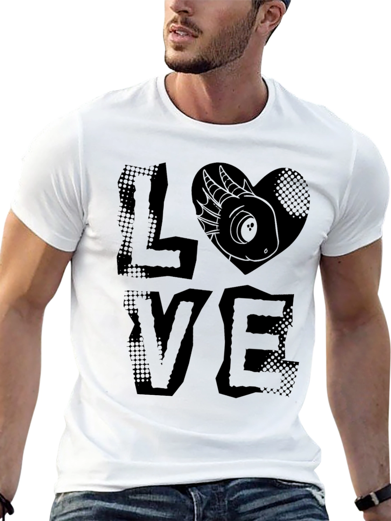 LOVE Axolotl T-Shirt - Black