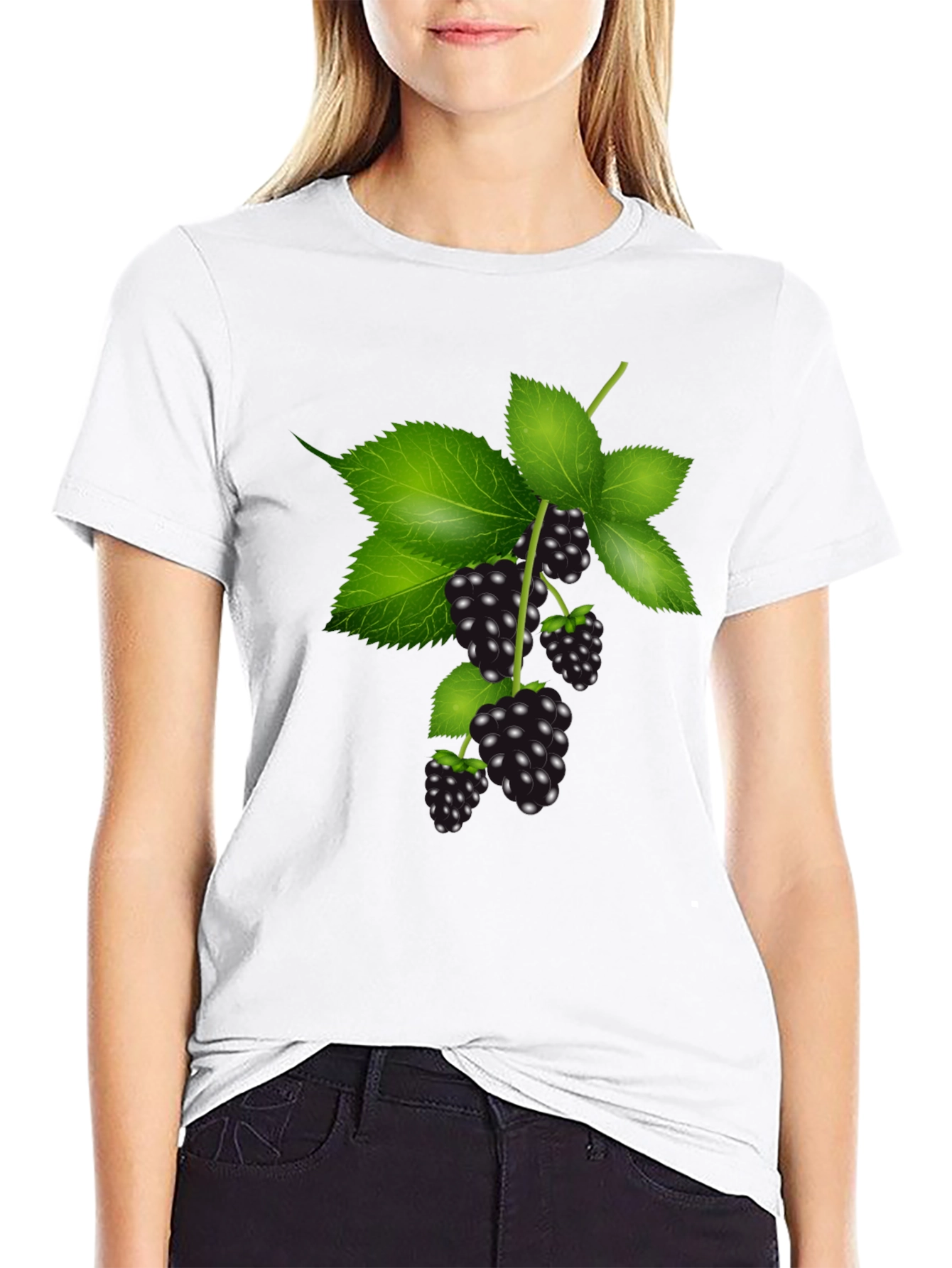 Blackberry Branch Graphic Tee - Stylish Casual Wear