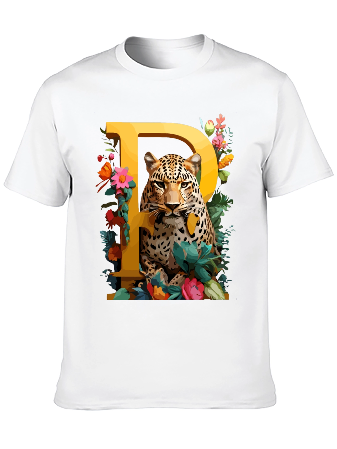 Leopard P Initial Tee