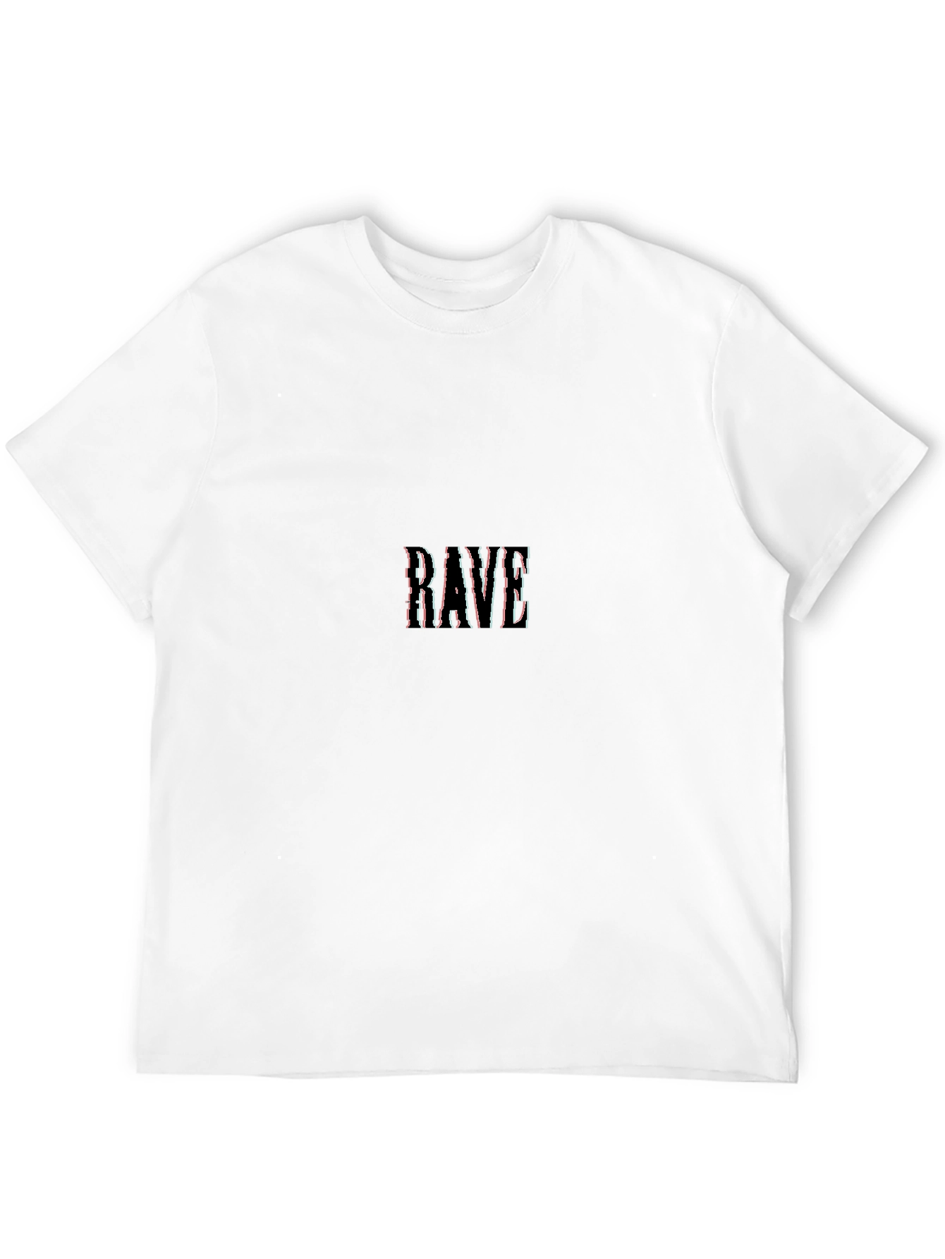 Rave Graphic Tee - Mens Black Crew Neck T-Shirt