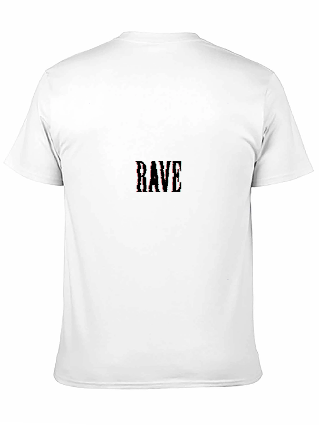 Rave Graphic Tee - Mens Black Crew Neck T-Shirt