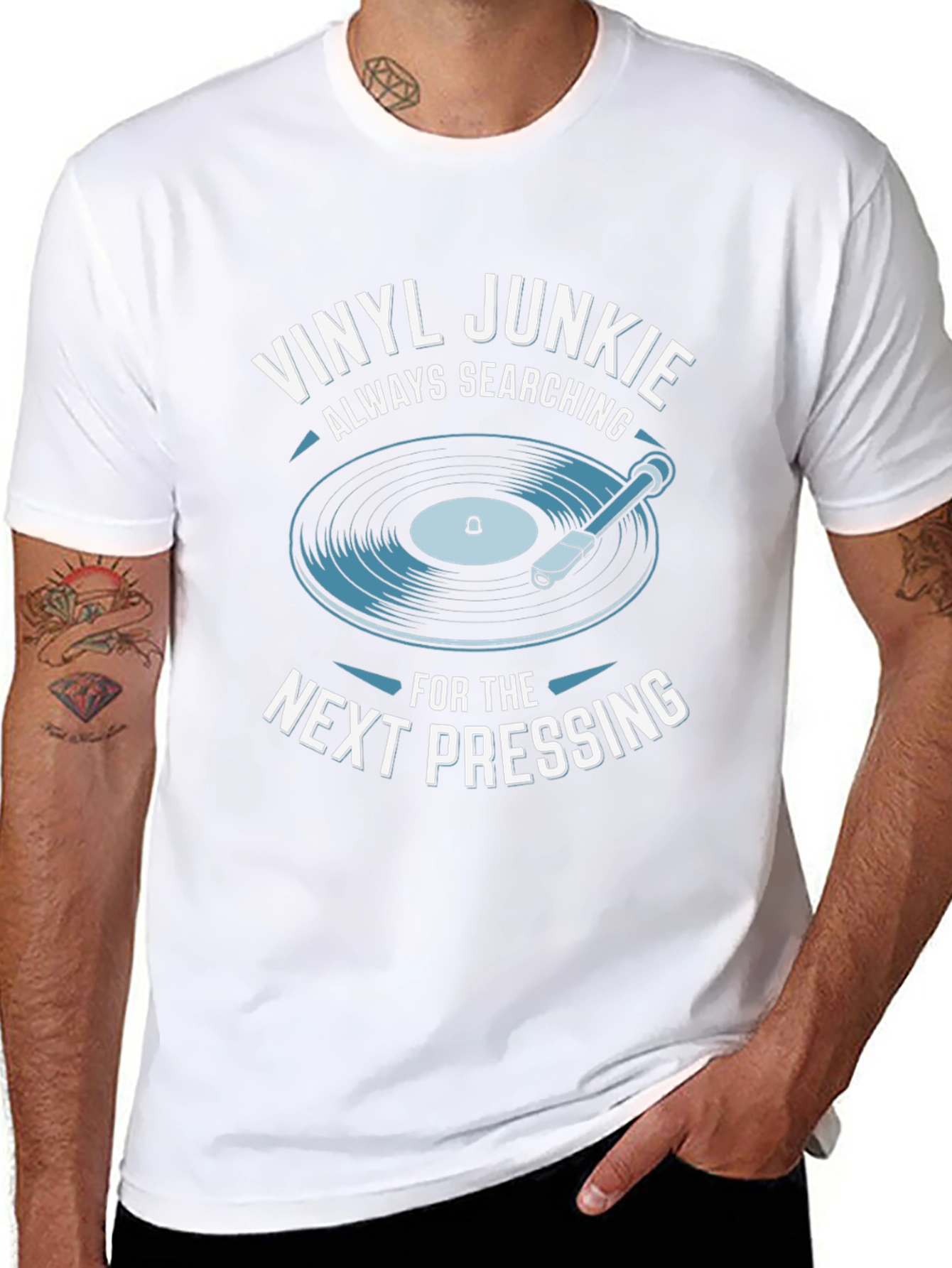 Vinyl Junkie T-Shirt - Always Searching