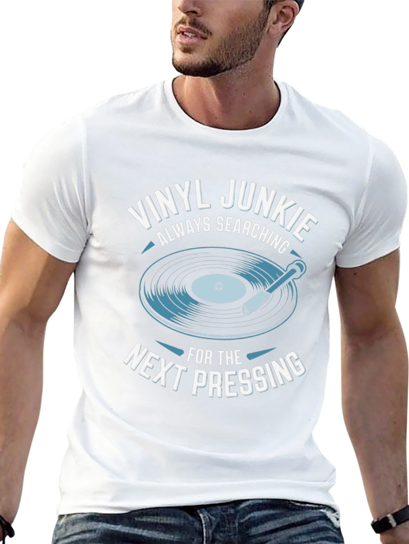 Vinyl Junkie T-Shirt - Always Searching