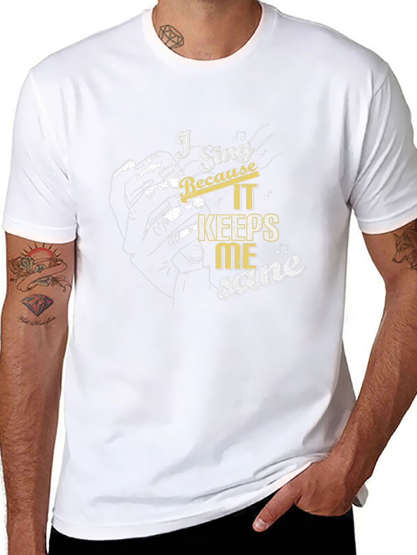 I Sing Because It Keeps Me Sane Graphic Tee