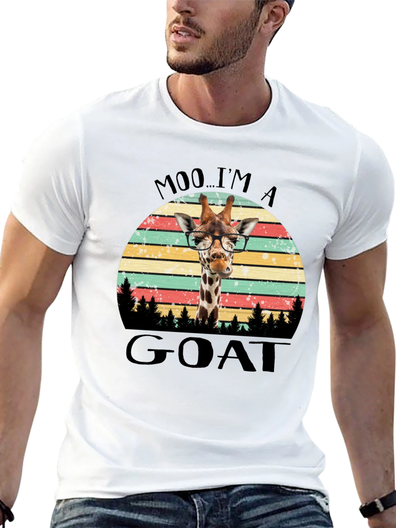 Moo Im A Goat Giraffe T-Shirt