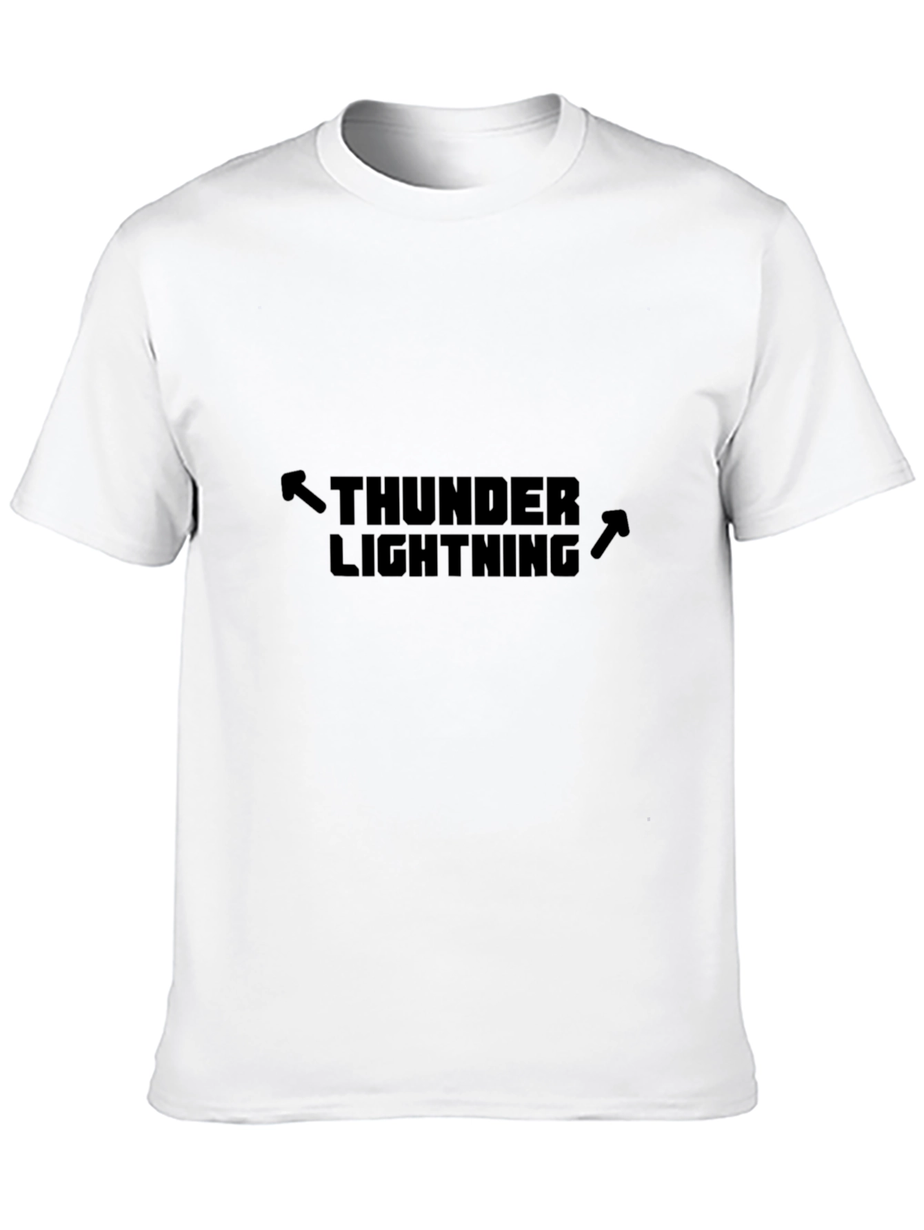 Thunder Lightning Black Graphic Tee
