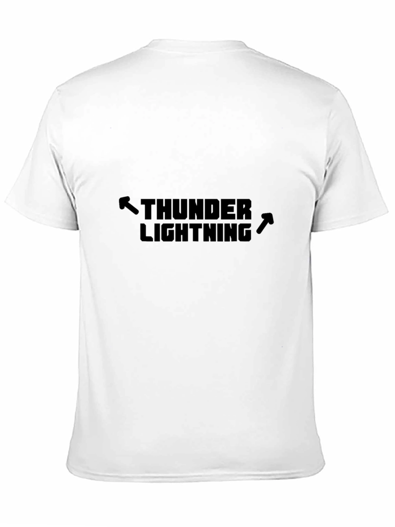 Thunder Lightning Black Graphic Tee