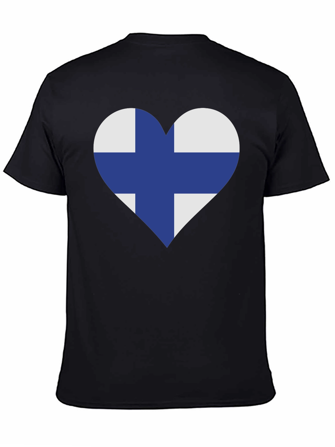 Finland Flag Heart T-Shirt - Finnish Pride Tee