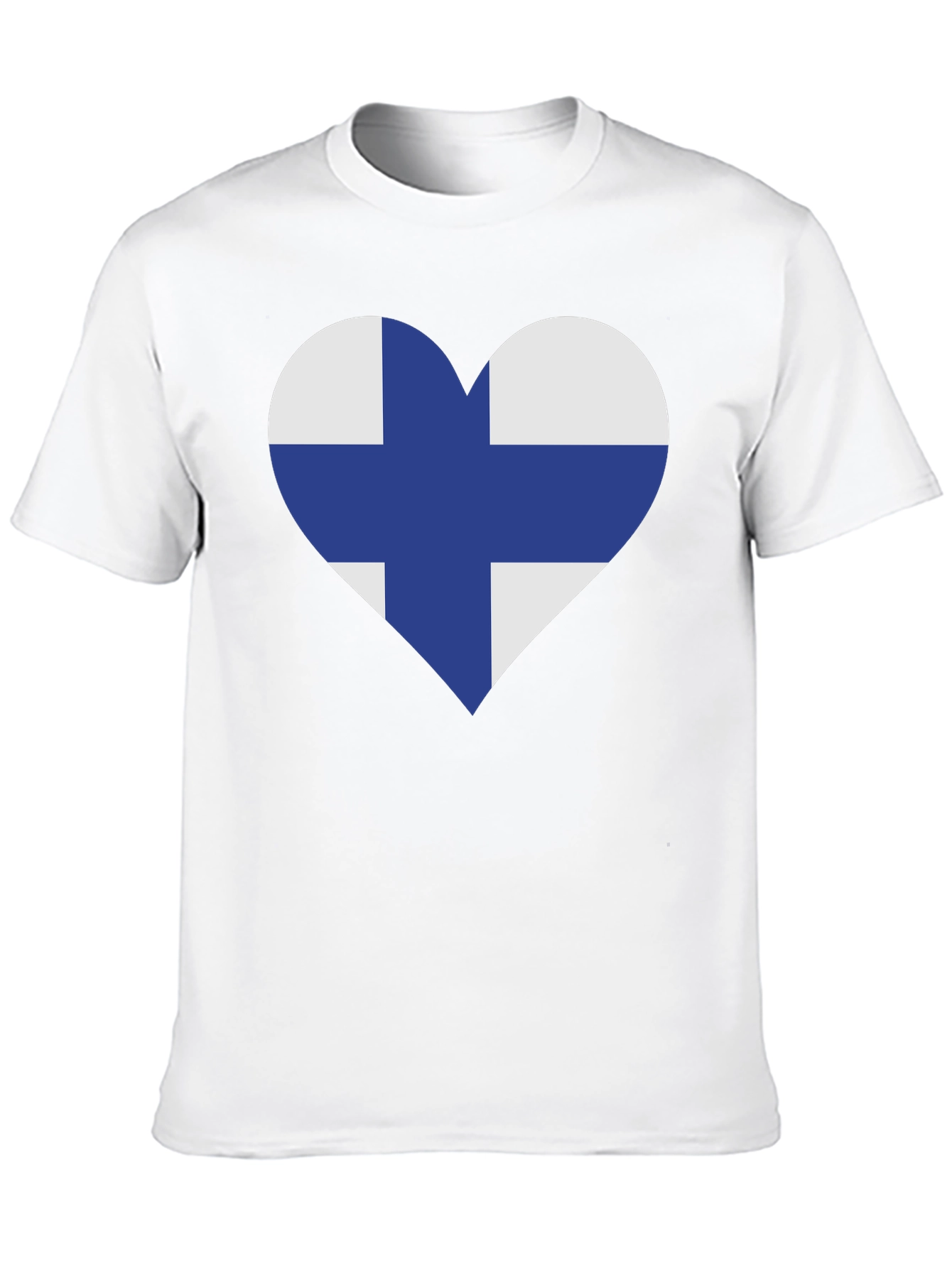 Finland Flag Heart T-Shirt - Finnish Pride Tee