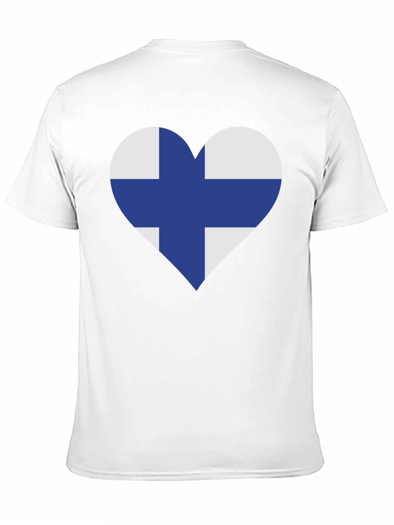 Finland Flag Heart T-Shirt - Finnish Pride Tee