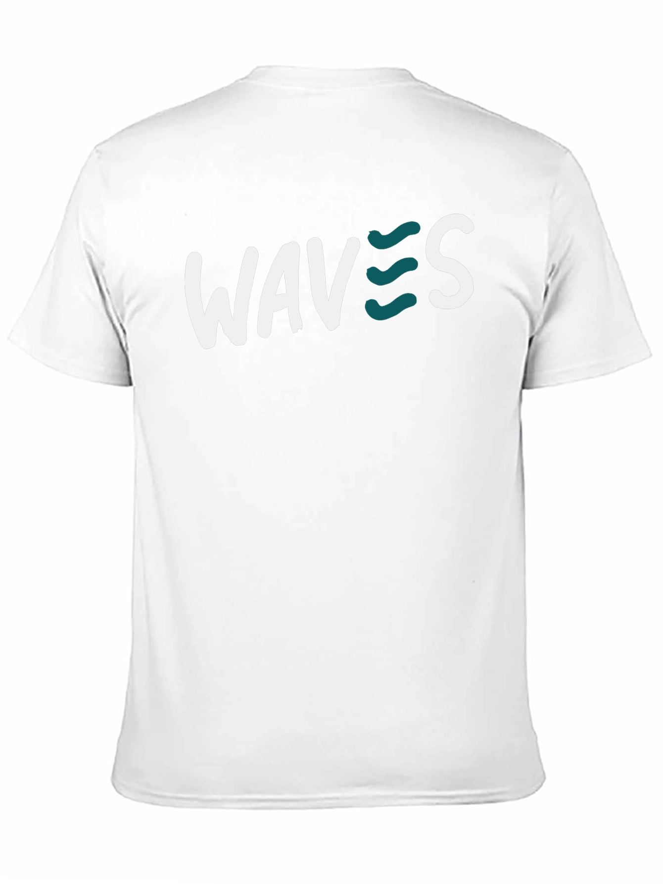 Waves Graphic Tee - Black Cotton T-Shirt