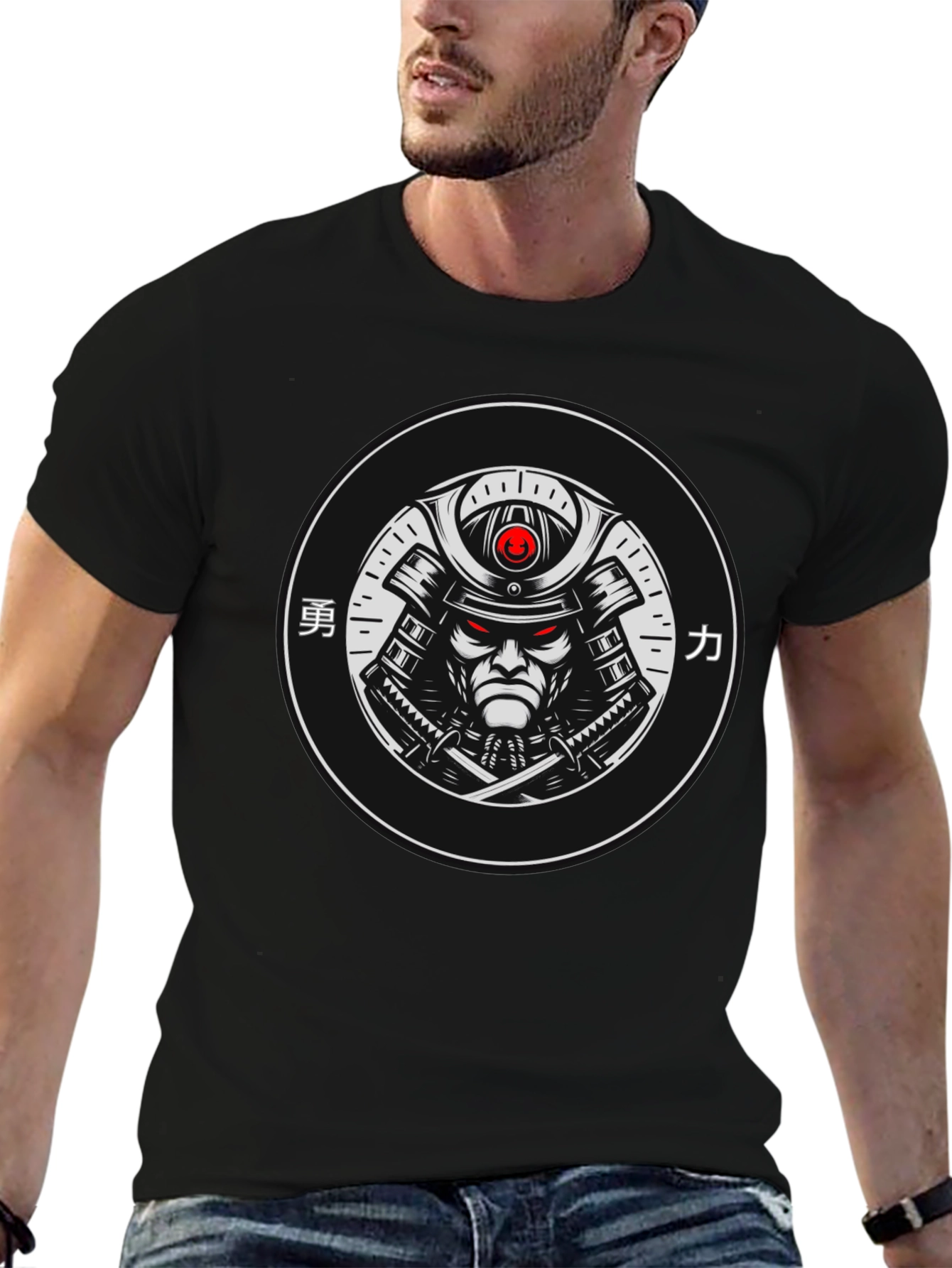 Samurai Graphic Black T-Shirt