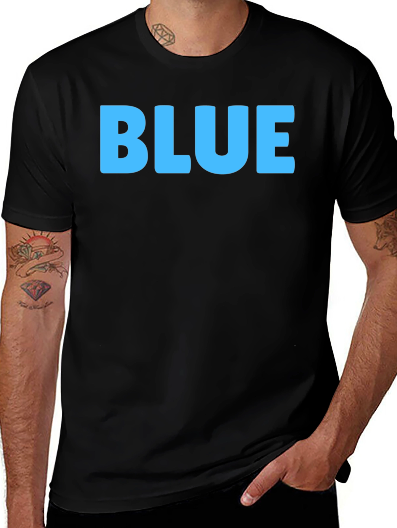 Bold BLUE Graphic Tee - Casual Comfort