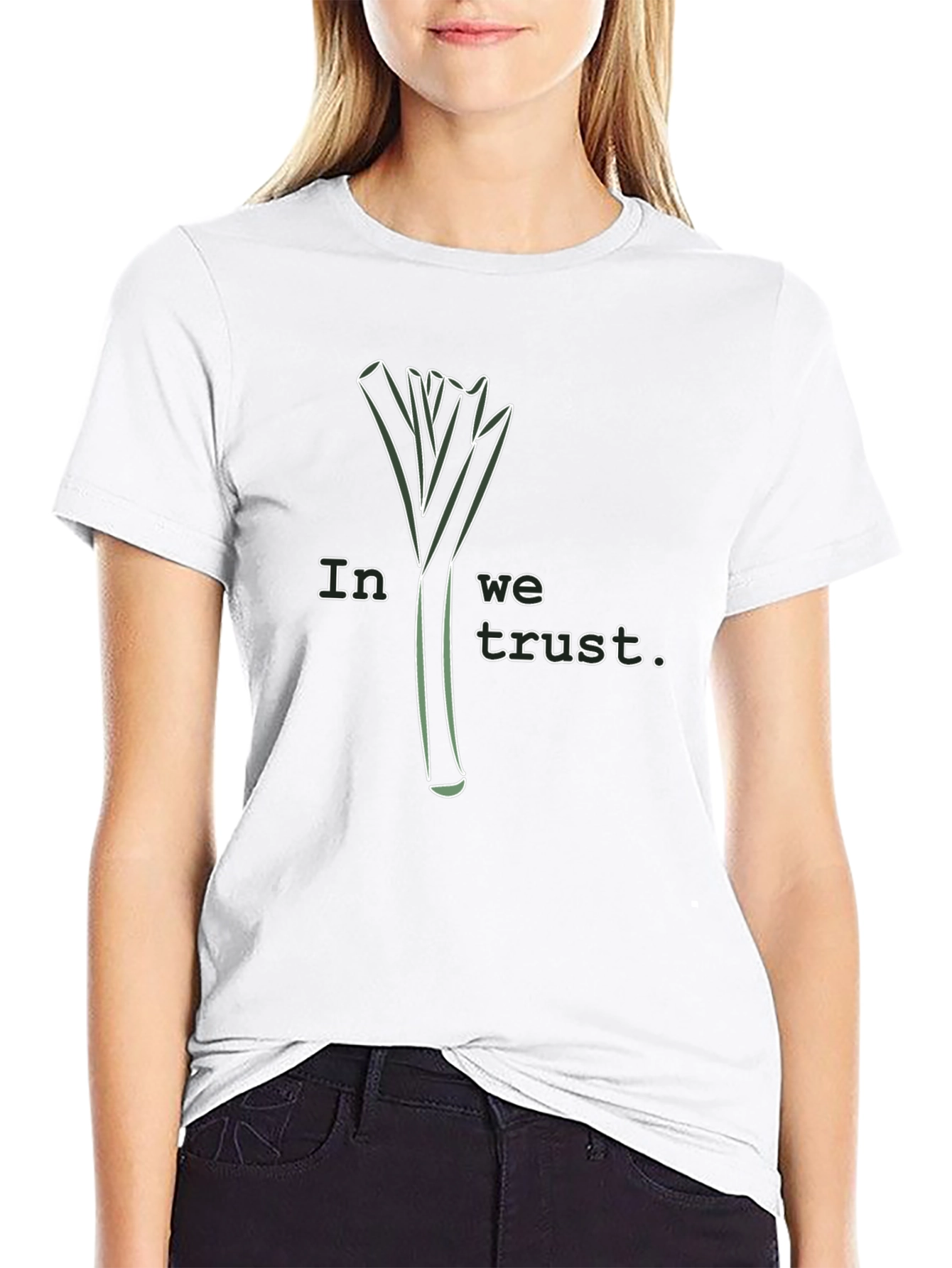 Leek In We Trust Graphic Tee