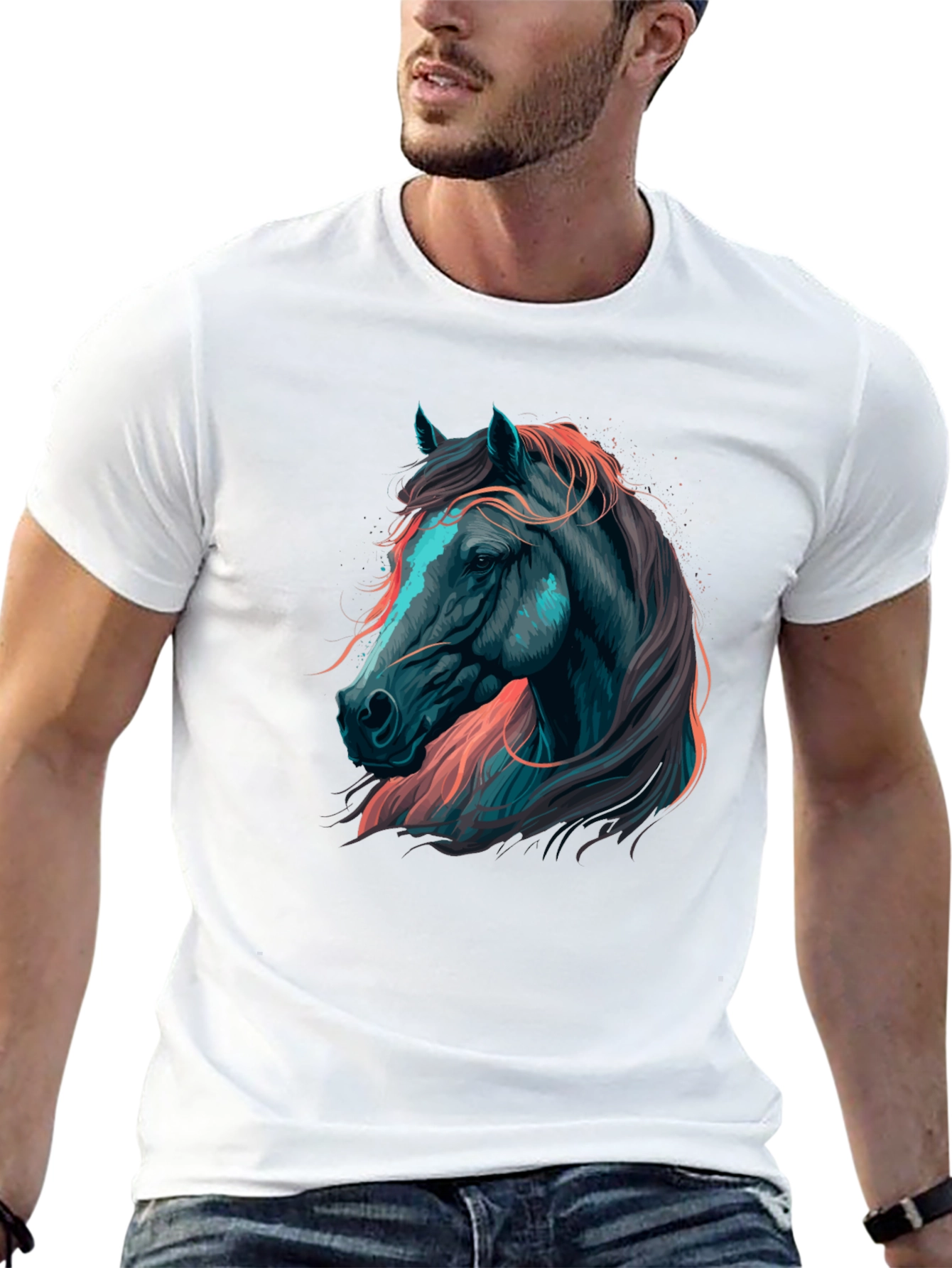Black Horse Graphic Tee
