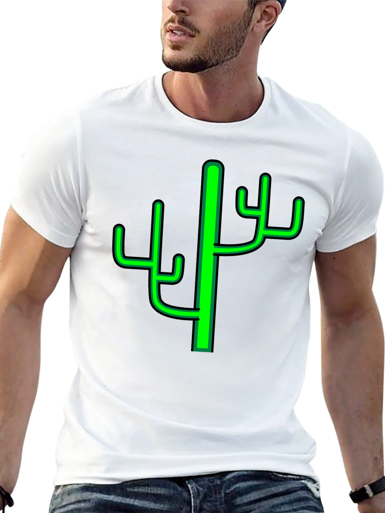 Cactus Graphic Tee - Trendy Desert Style