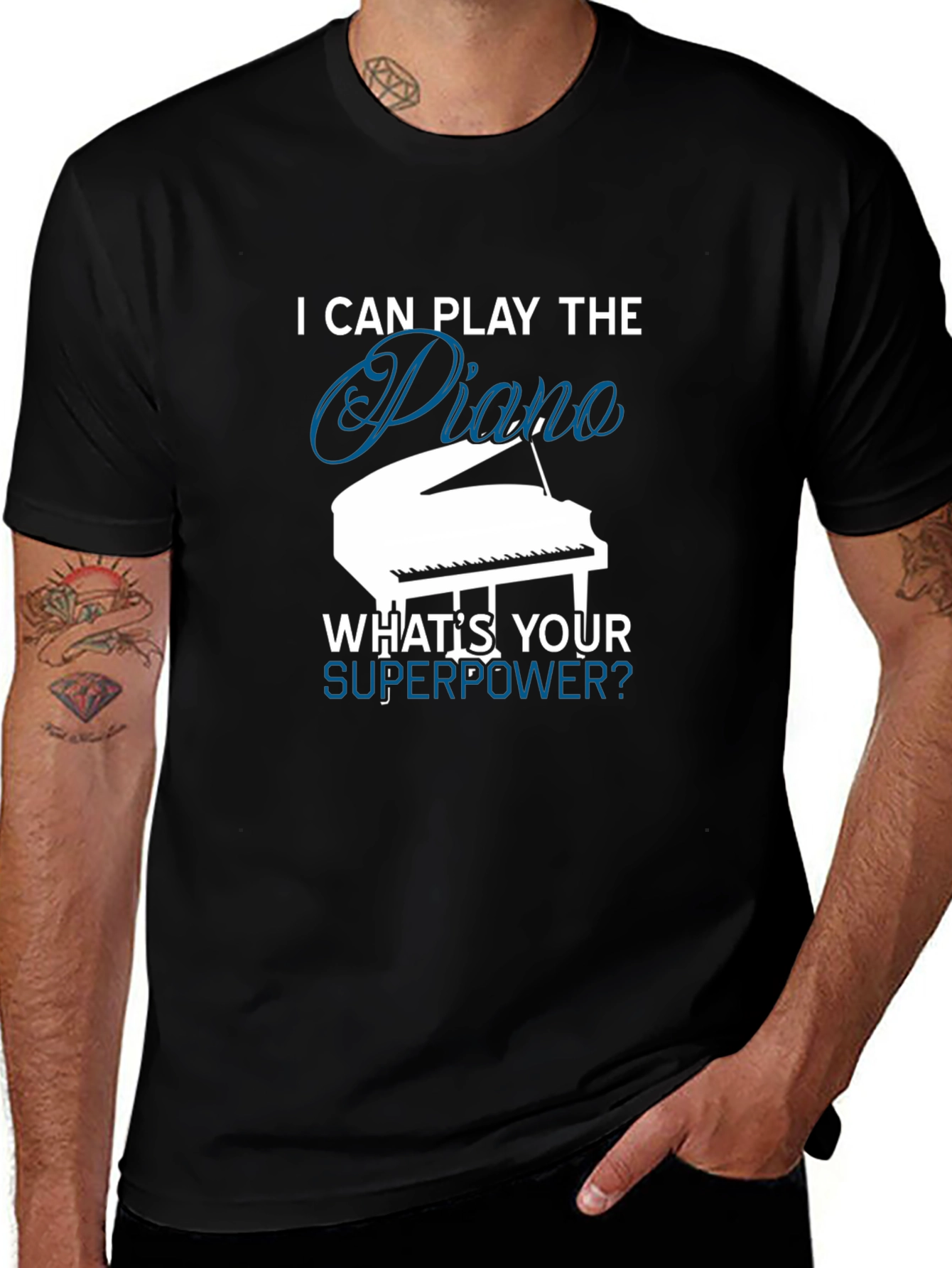 Piano Superpower T-Shirt - Musician Gift