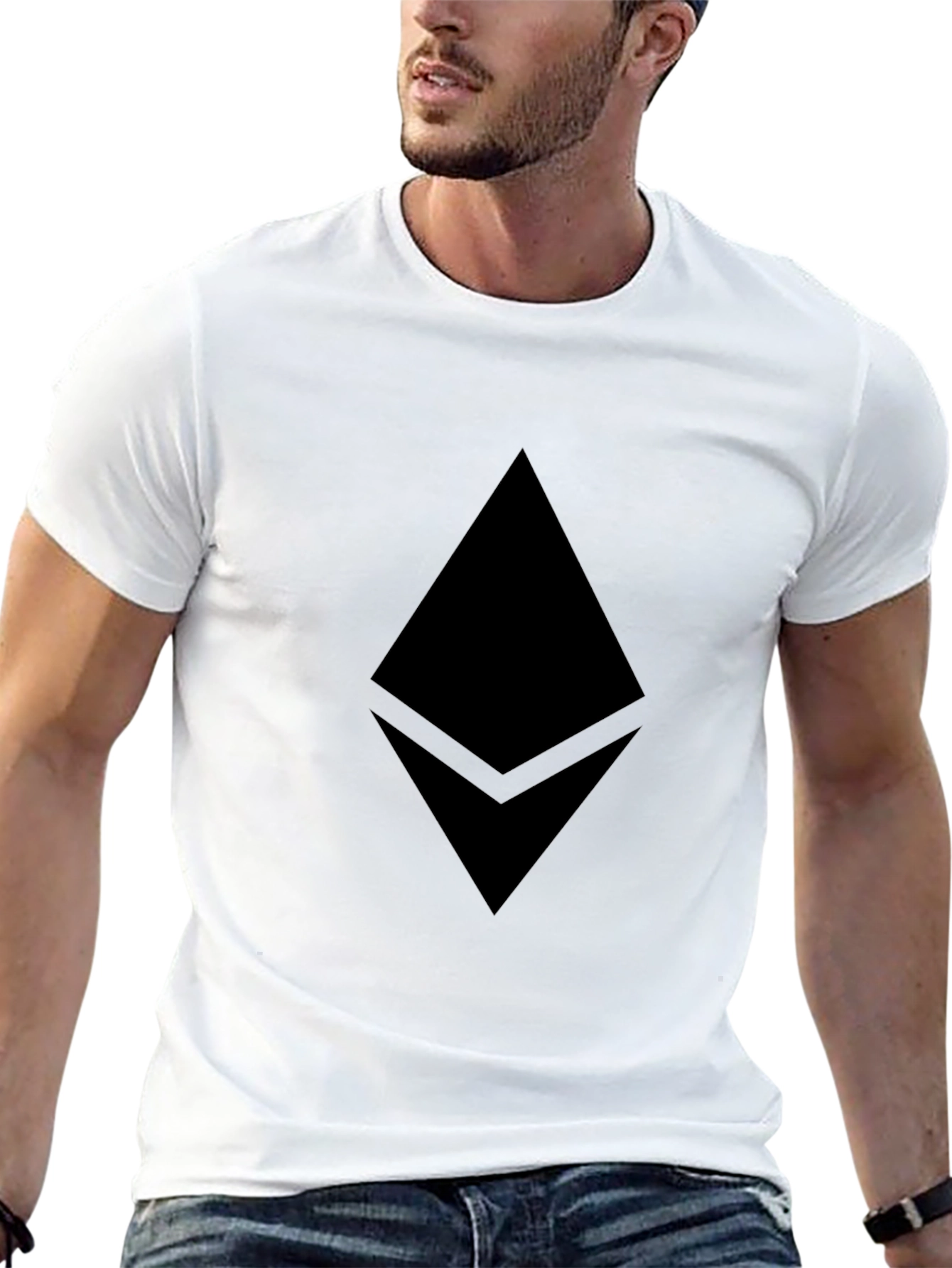 Ethereum Logo Black T-Shirt Crypto Currency
