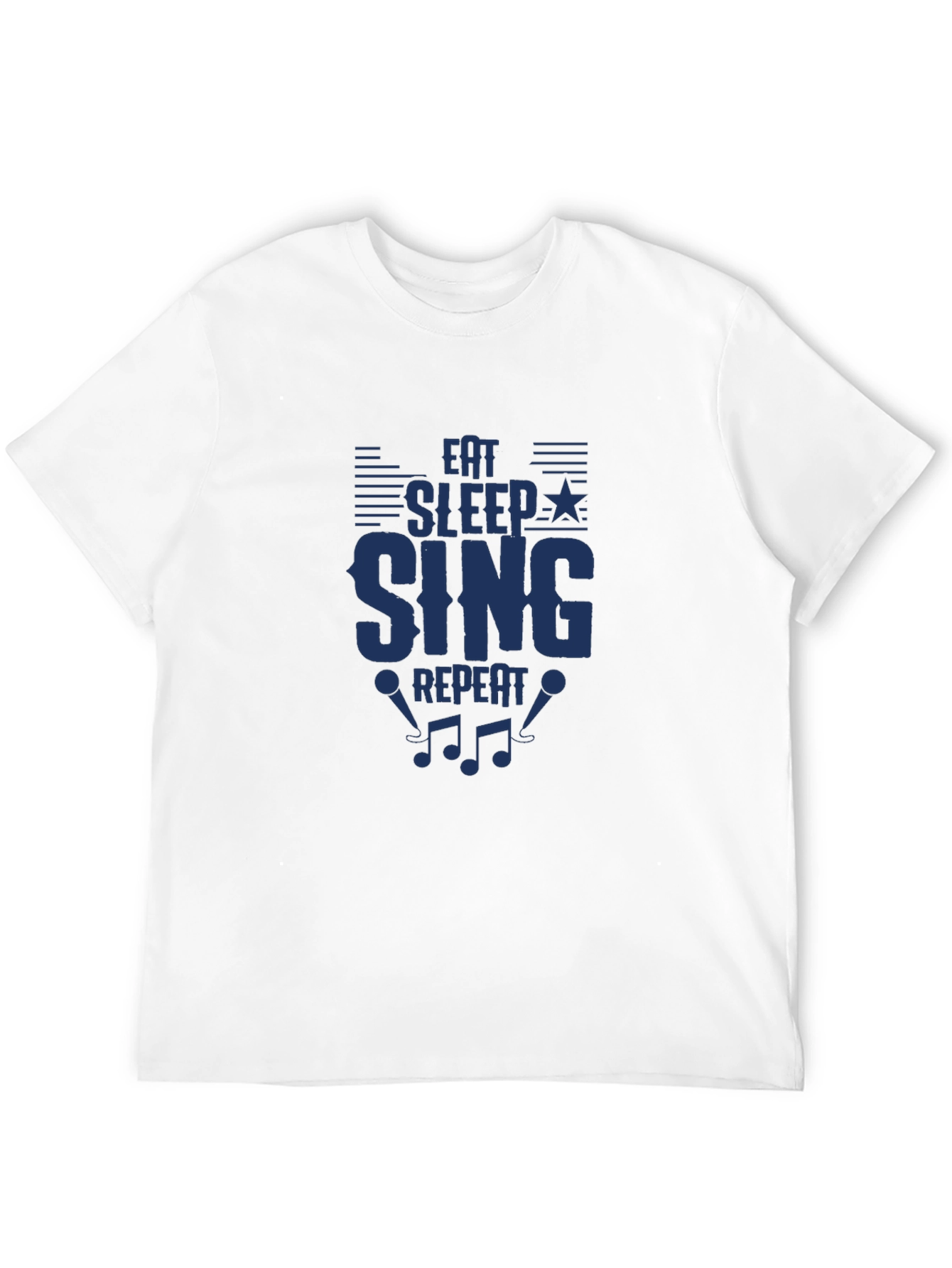 Eat Sleep Sing Repeat T-Shirt - Music Lover Tee