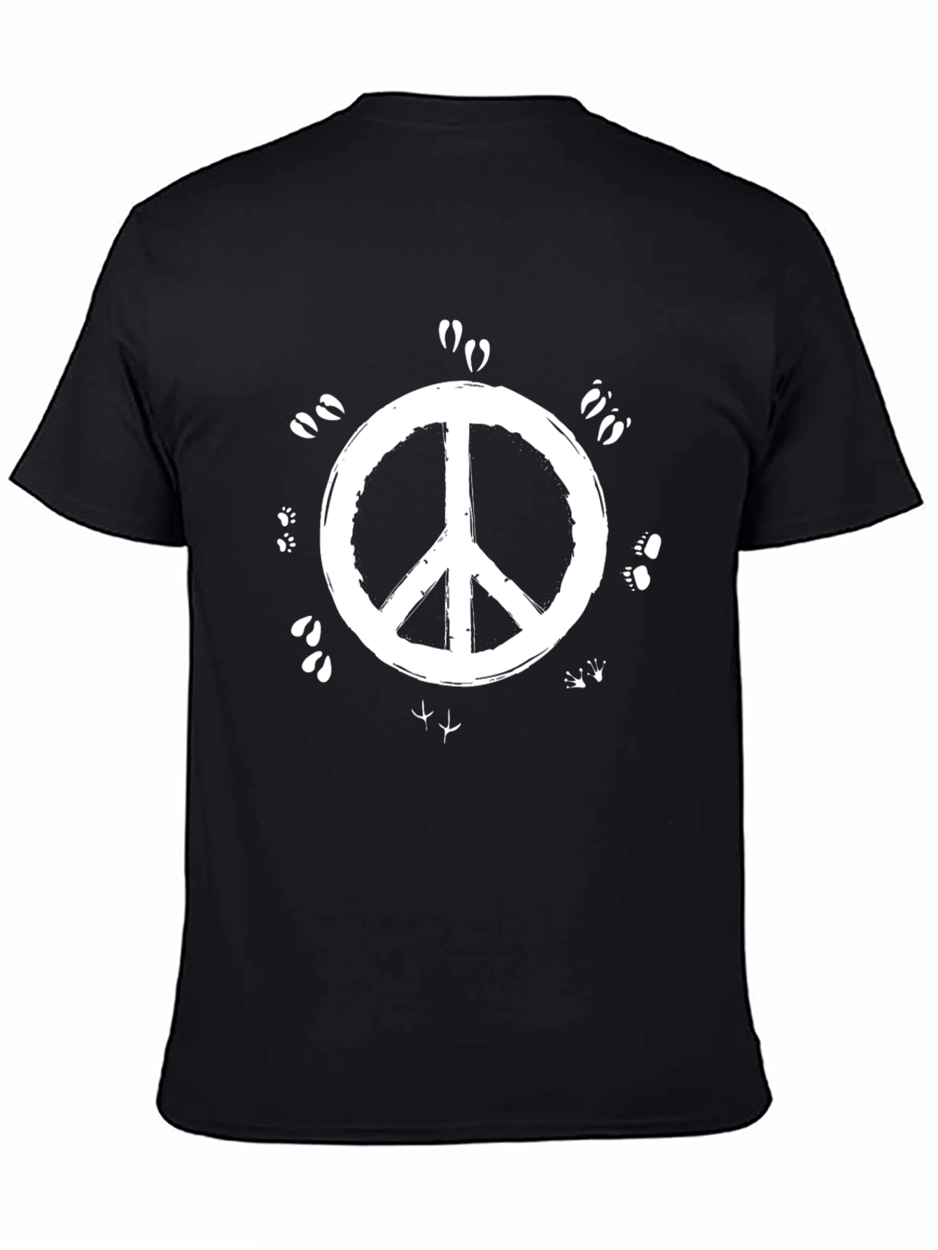 Peace Sign Nature Animal Track T-Shirt