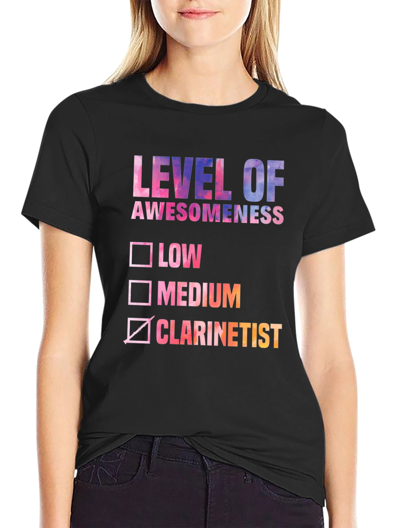 Level of Awesomeness Clarinetist T-Shirt