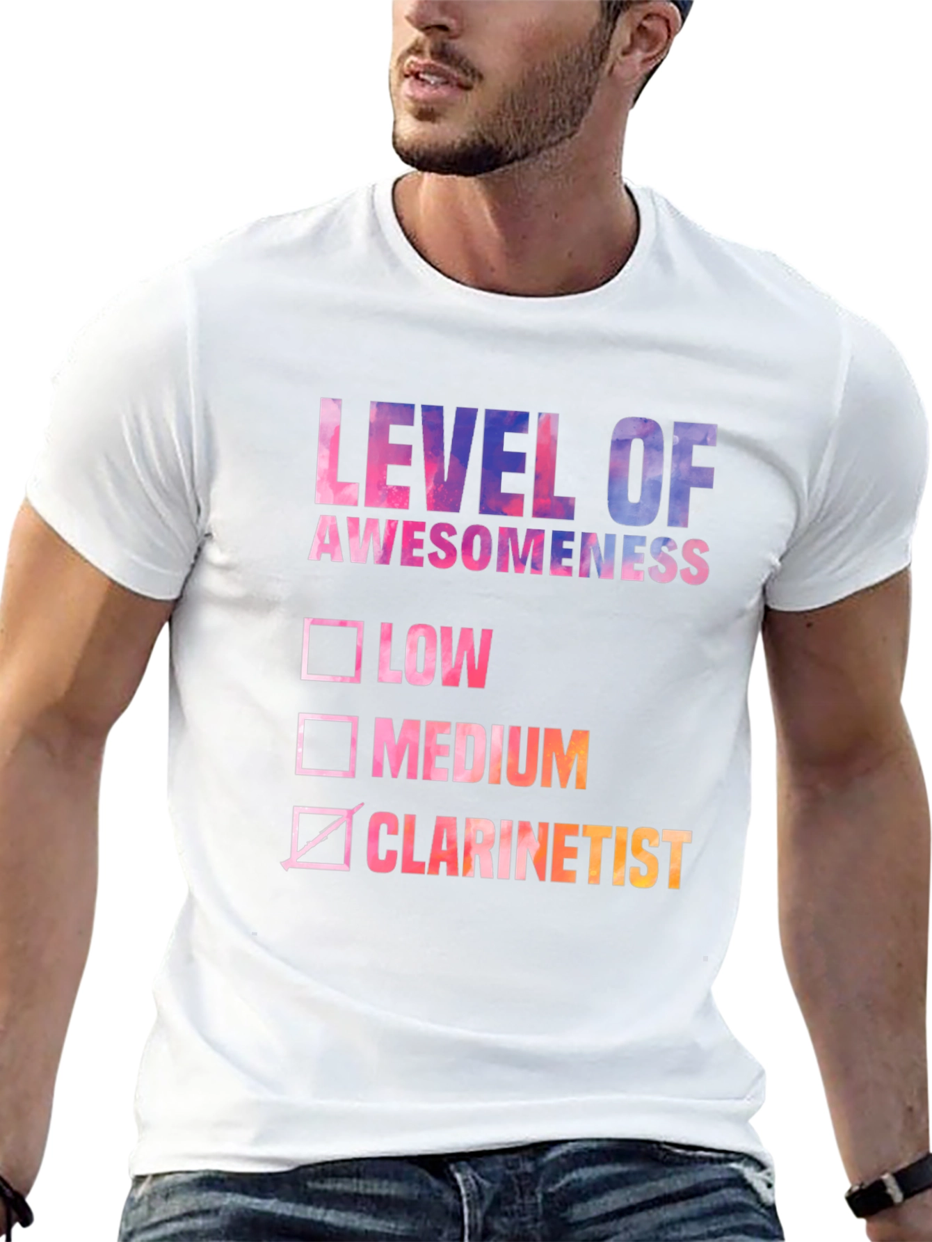 Level of Awesomeness Clarinetist T-Shirt