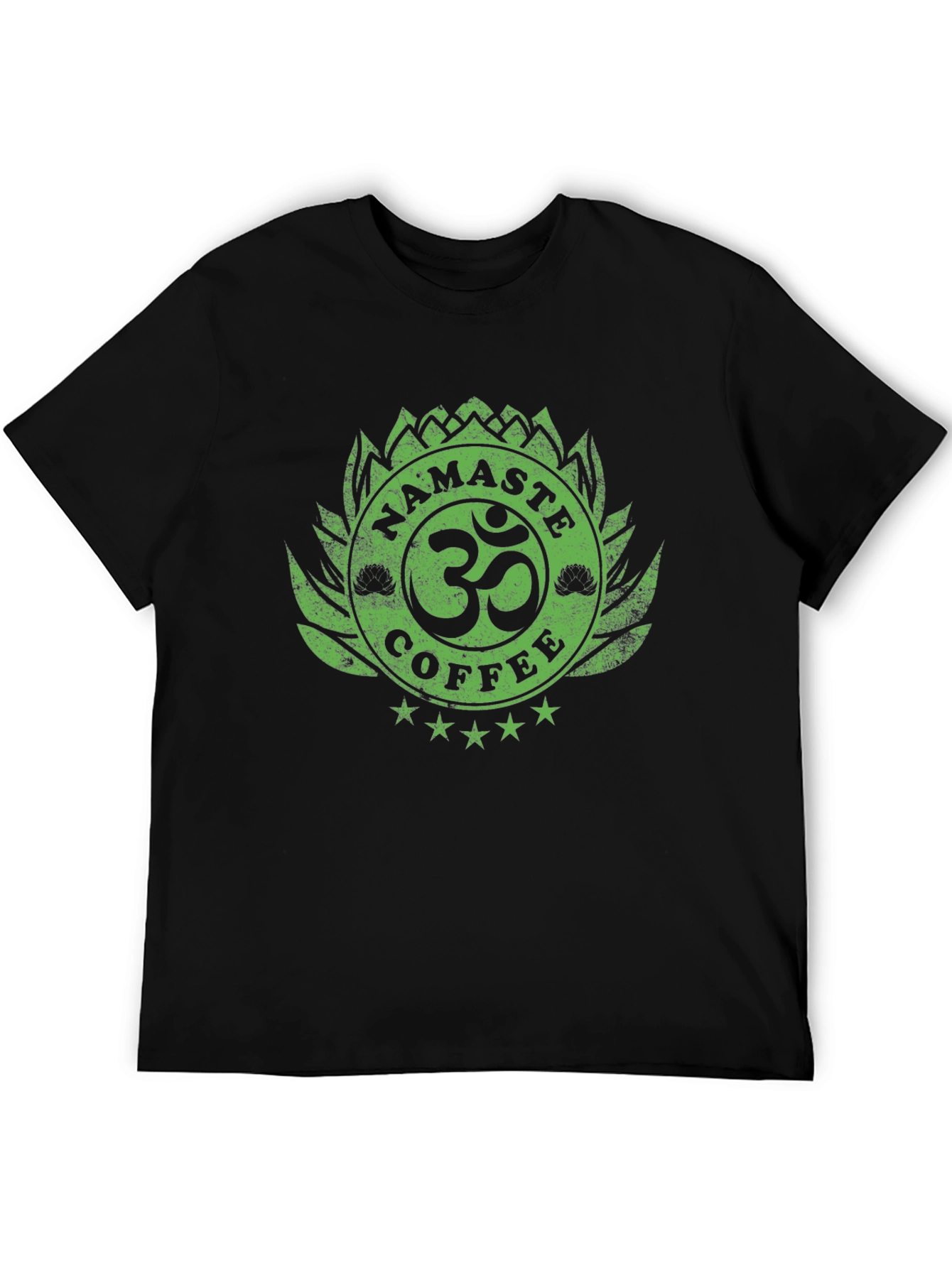 Namaste Coffee T-Shirt - Lotus OM Design