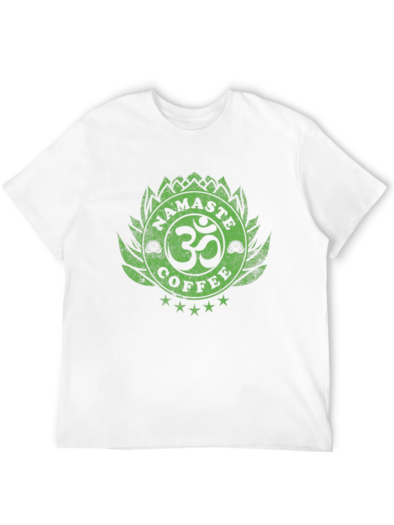 Namaste Coffee T-Shirt - Lotus OM Design