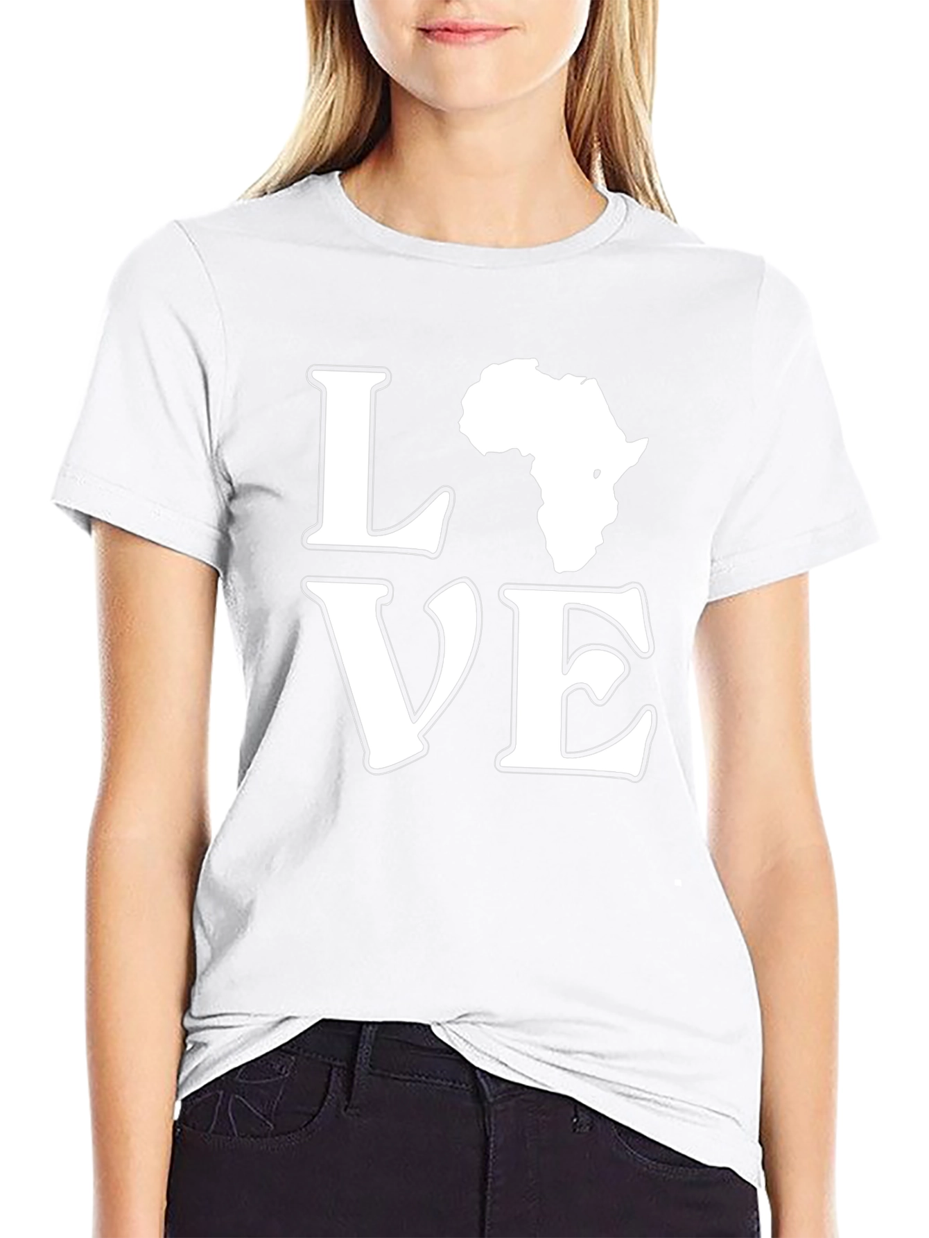 Africa Love Graphic Tee - Black