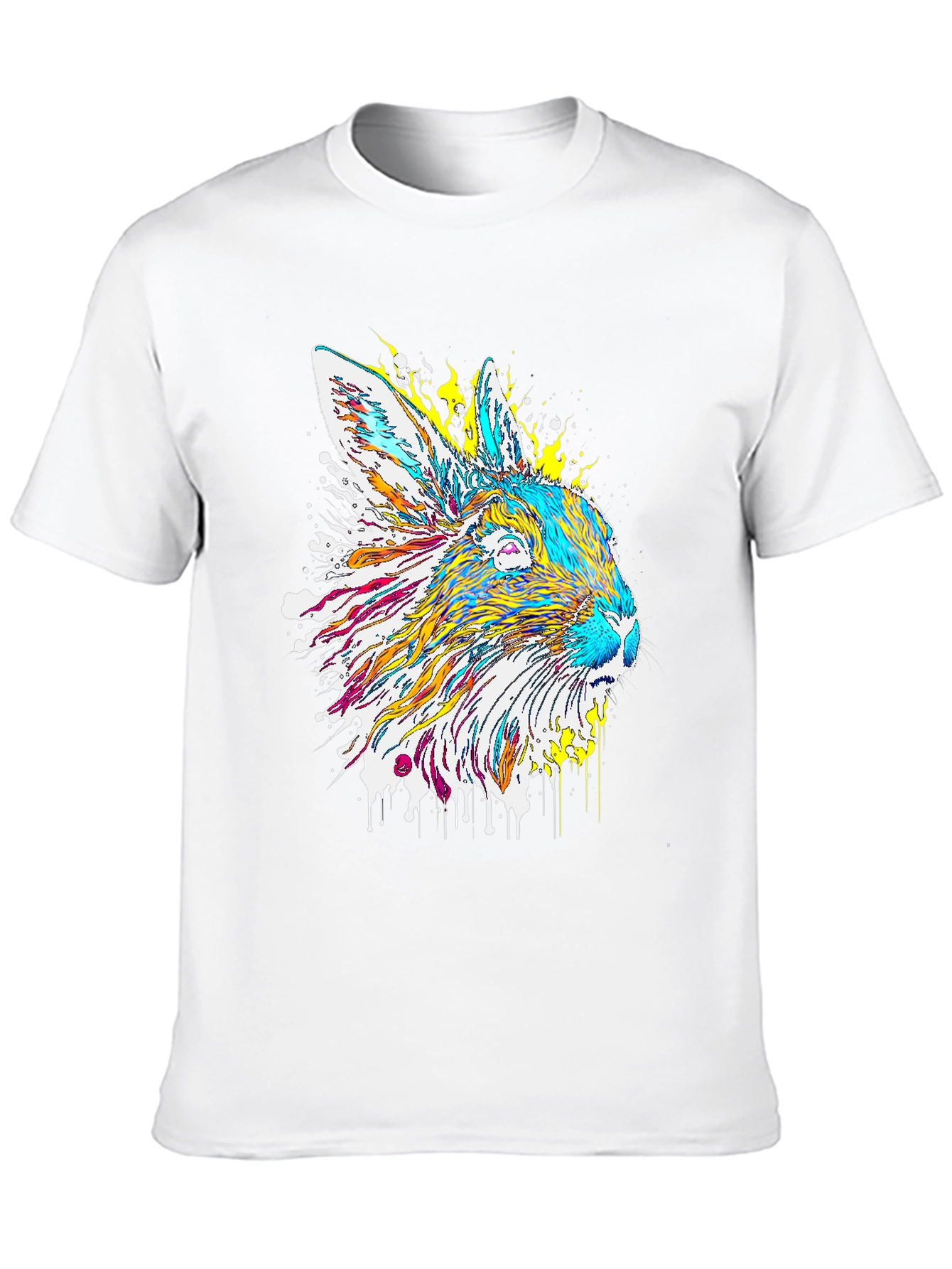 Psychedelic Rabbit Graphic T-Shirt